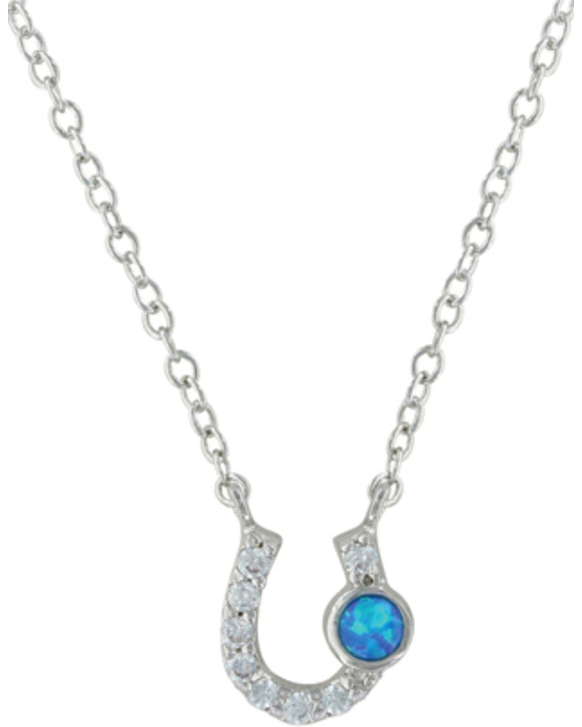 Women's Montana Silversmiths Silver Lightfoot Horseshoe Necklace