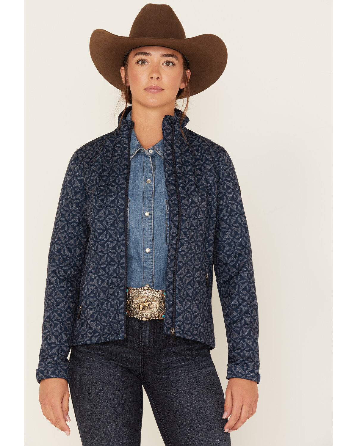 Women's RANK 45 Geo Print Softshell Jacket