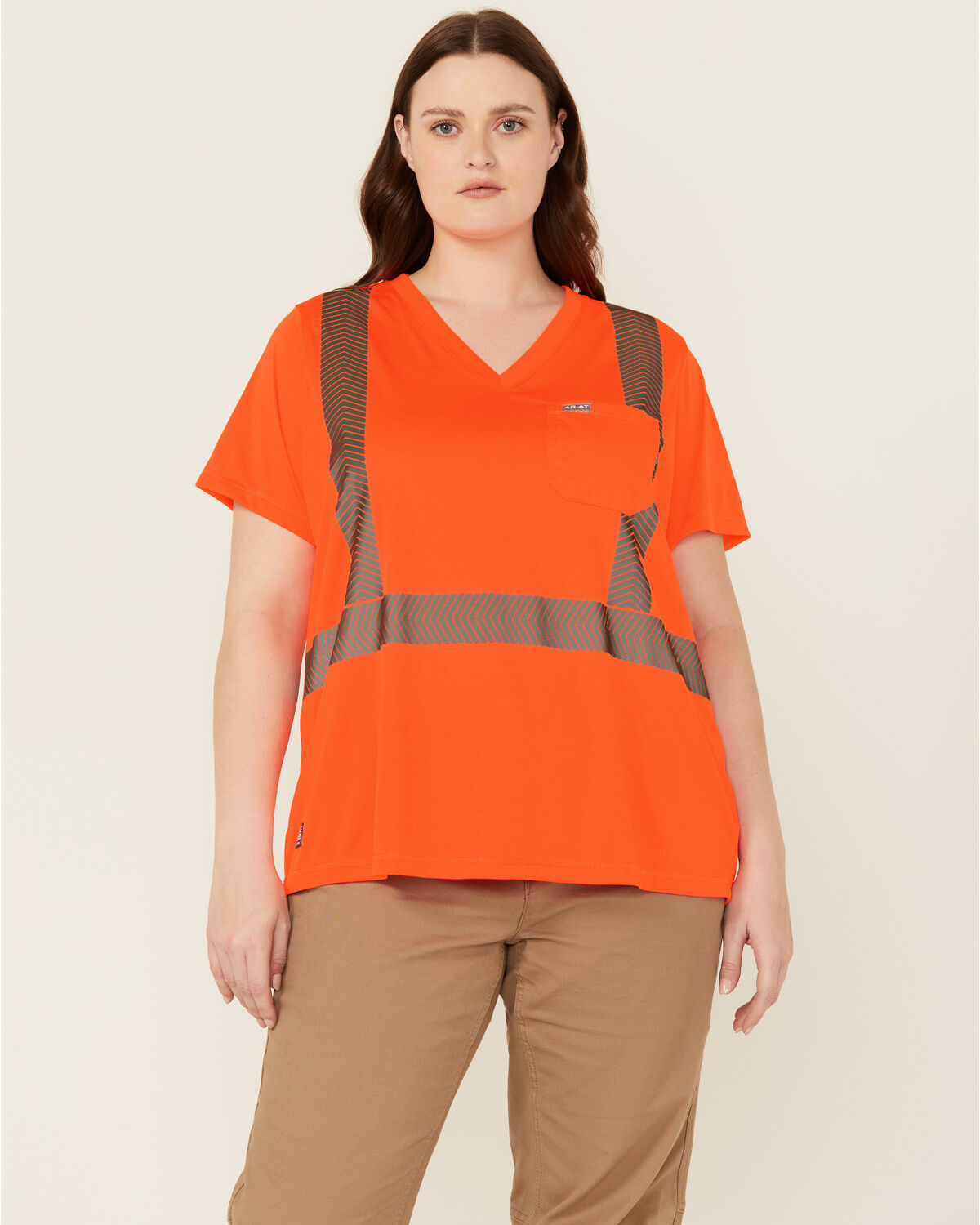 Women's Ariat Rebar Hi-Vis ANSI Short Sleeve T-Shirt - Plus