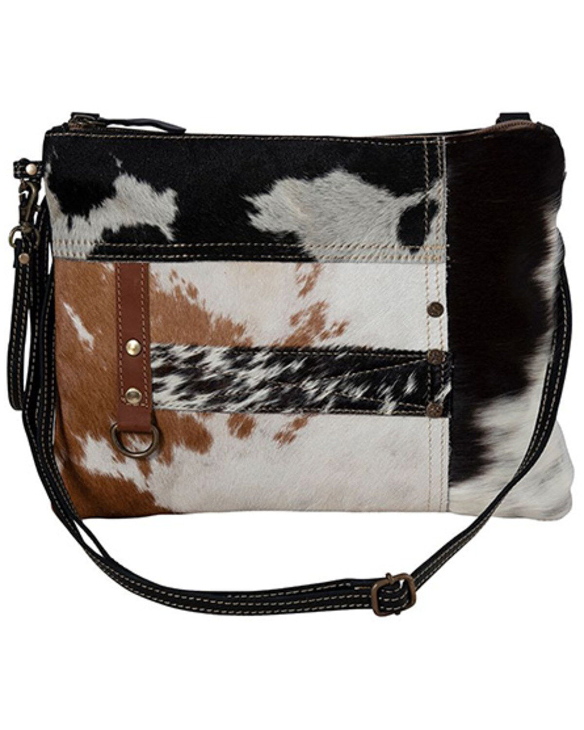 Women's Myra Bag Tyler Ridge Hair-On Leather Crossbody Bag
