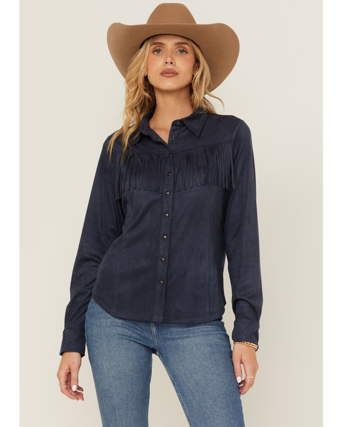 Women's Shyanne Fringe Long Sleeve Snap Western Shirt