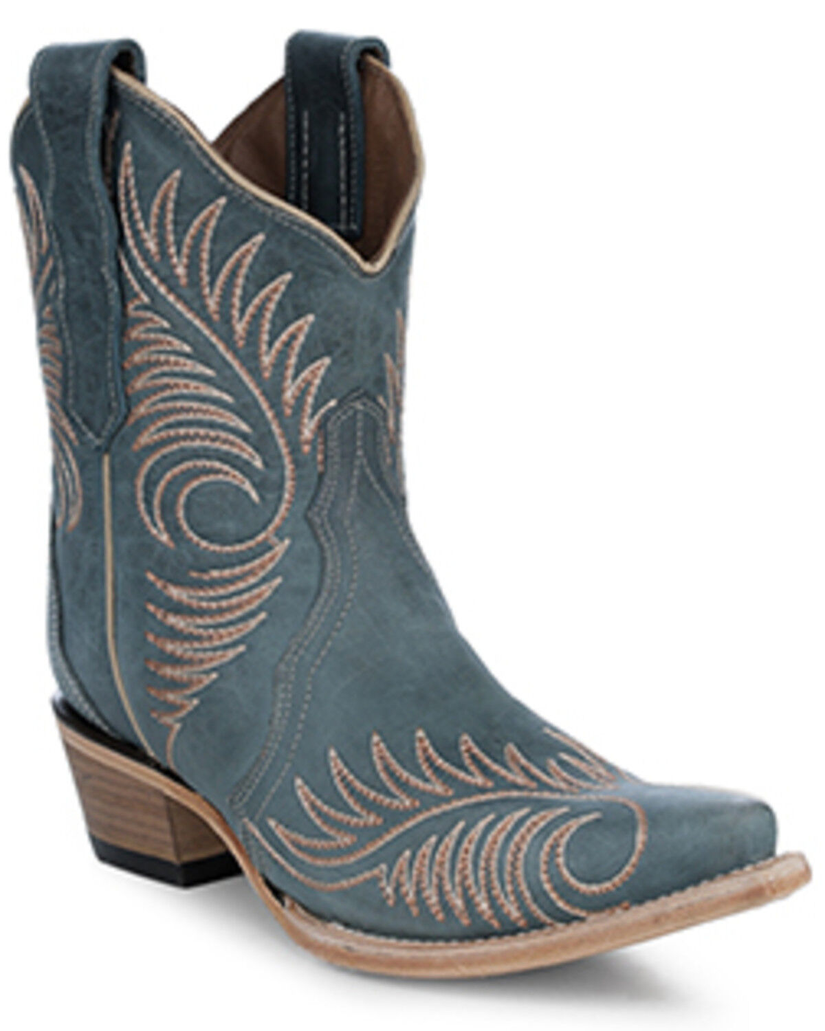 Women's Circle G Embroidered Ankle Booties - Snip Toe
