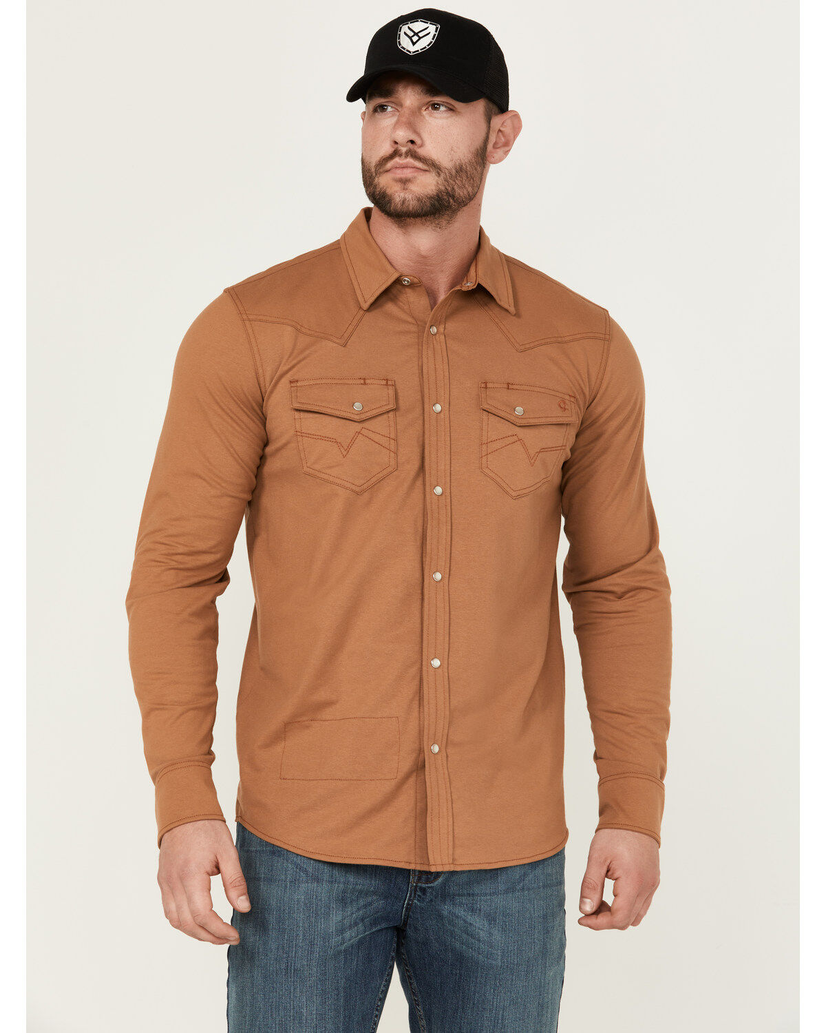 Men's Cody James FR Lightweight Solid Long Sleeve Snap Work Shirt