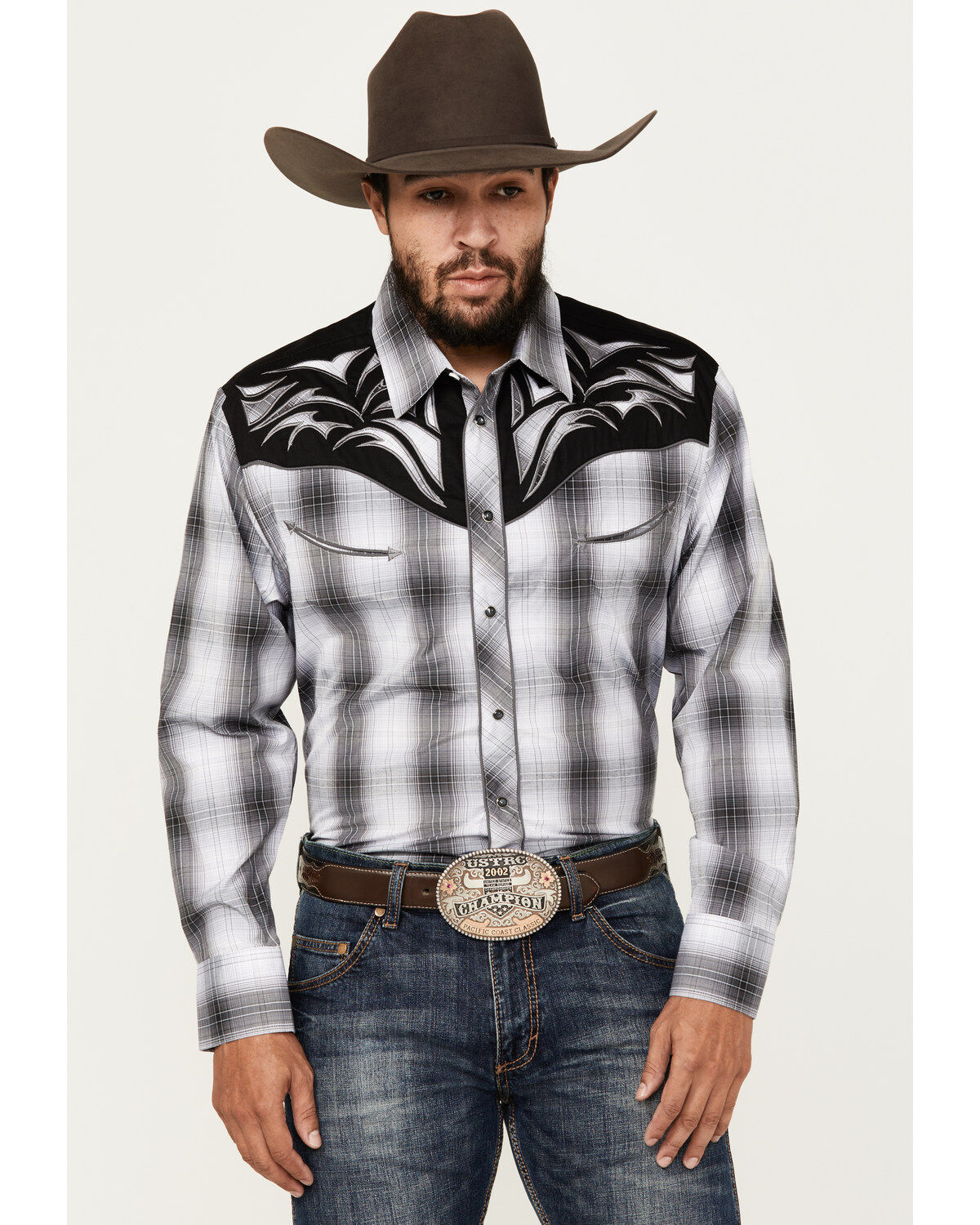 Men's Avalon Embroidered Long Sleeve Snap Western Shirt