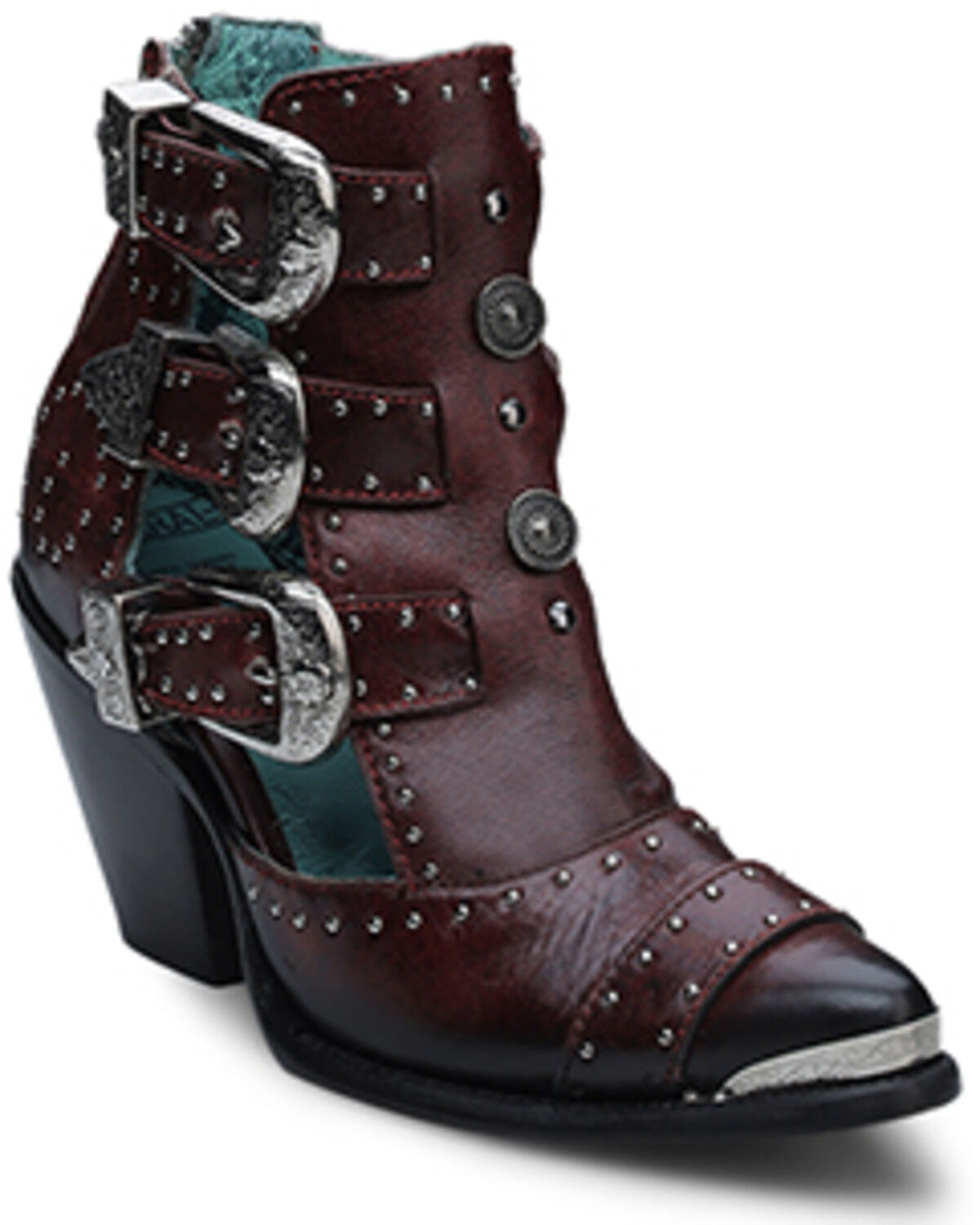 Women's Corral Studded Fashion Booties - Round Toe