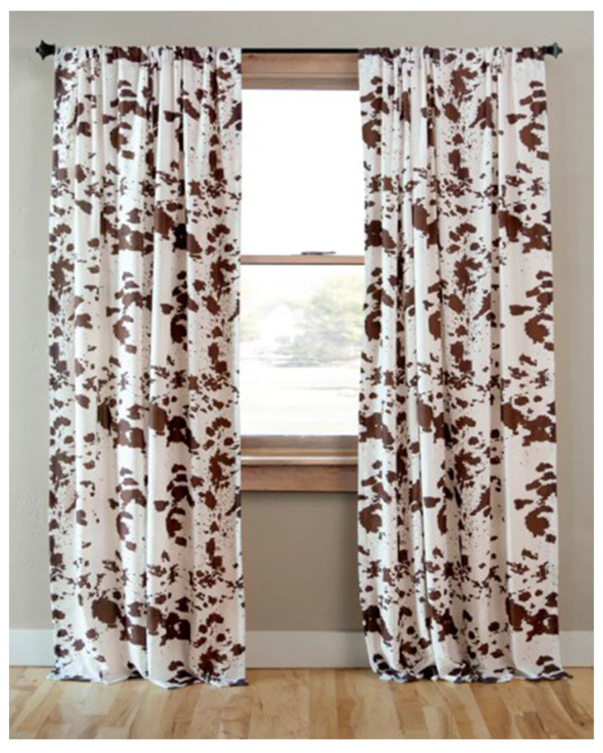 Wrangler Cowhide Curtain Panels
