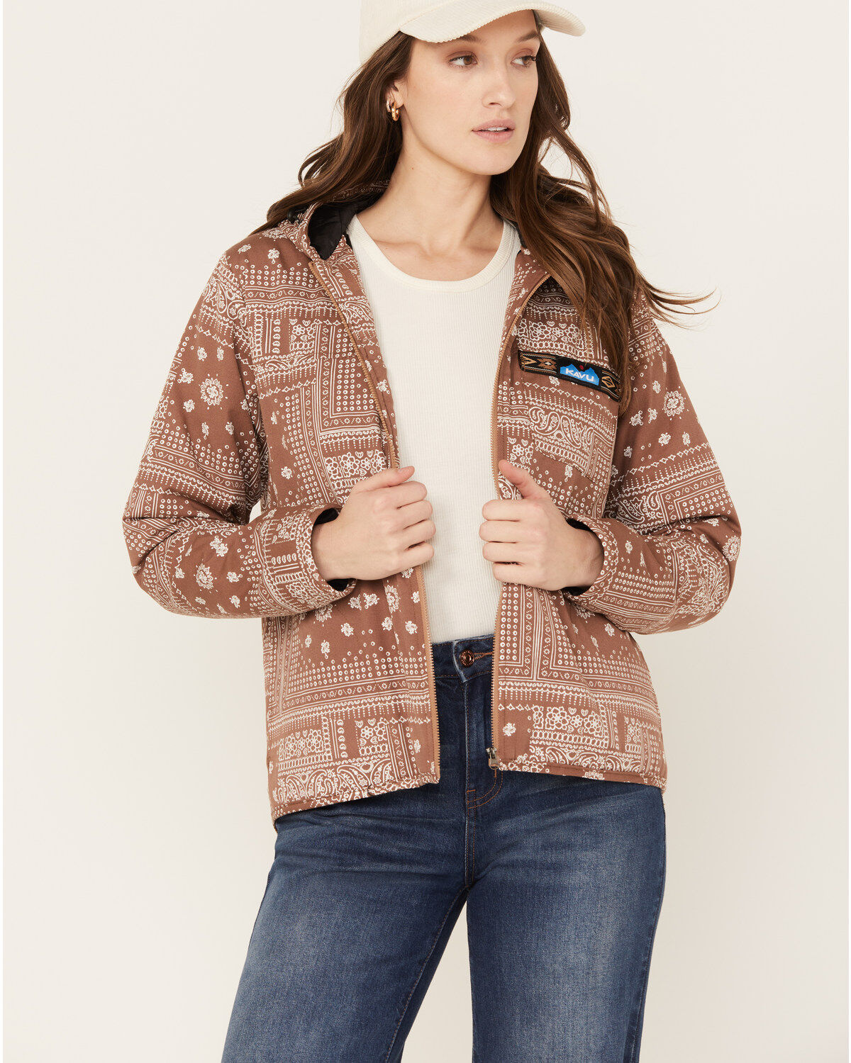 Women's Kavu Floral & Paisley Bandana Print Delmont Jacket