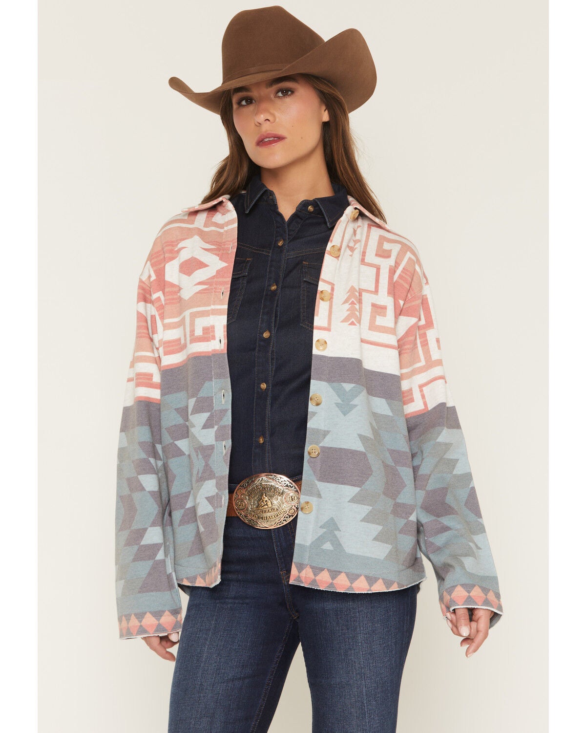 Women's Shyanne Southwestern Print Shacket