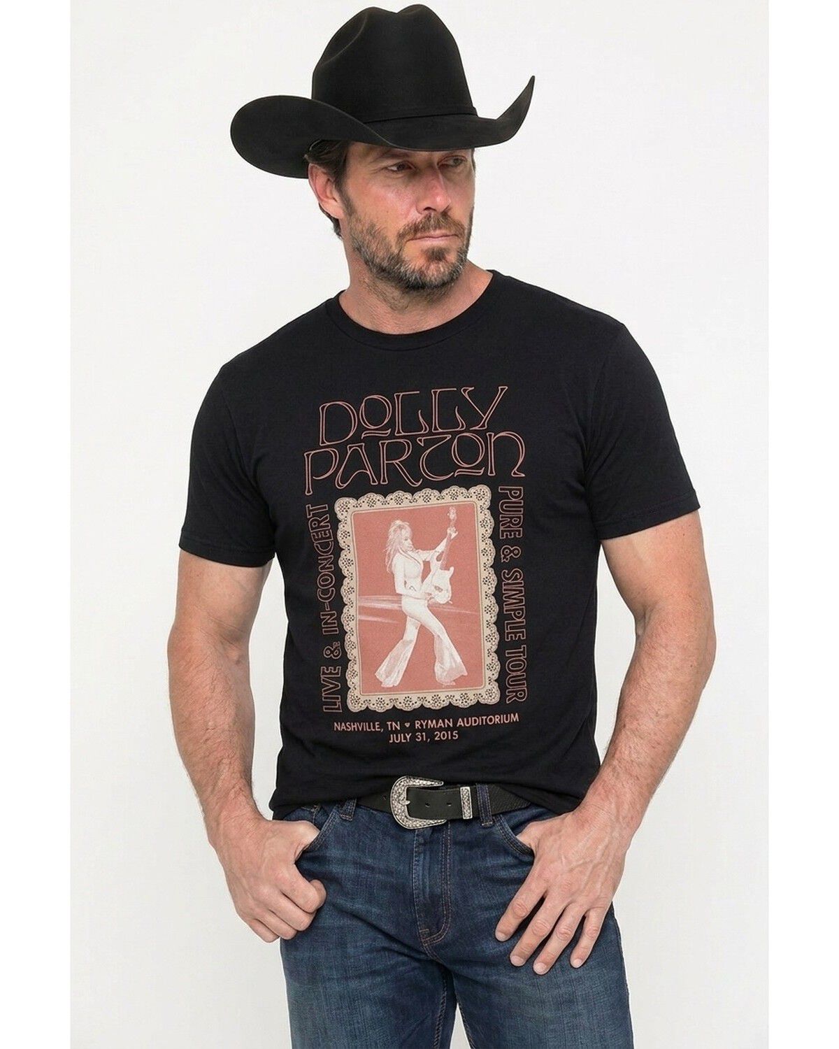Men's Dolly Parton Dolly Live in Concert Short Sleeve Graphic T-Shirt