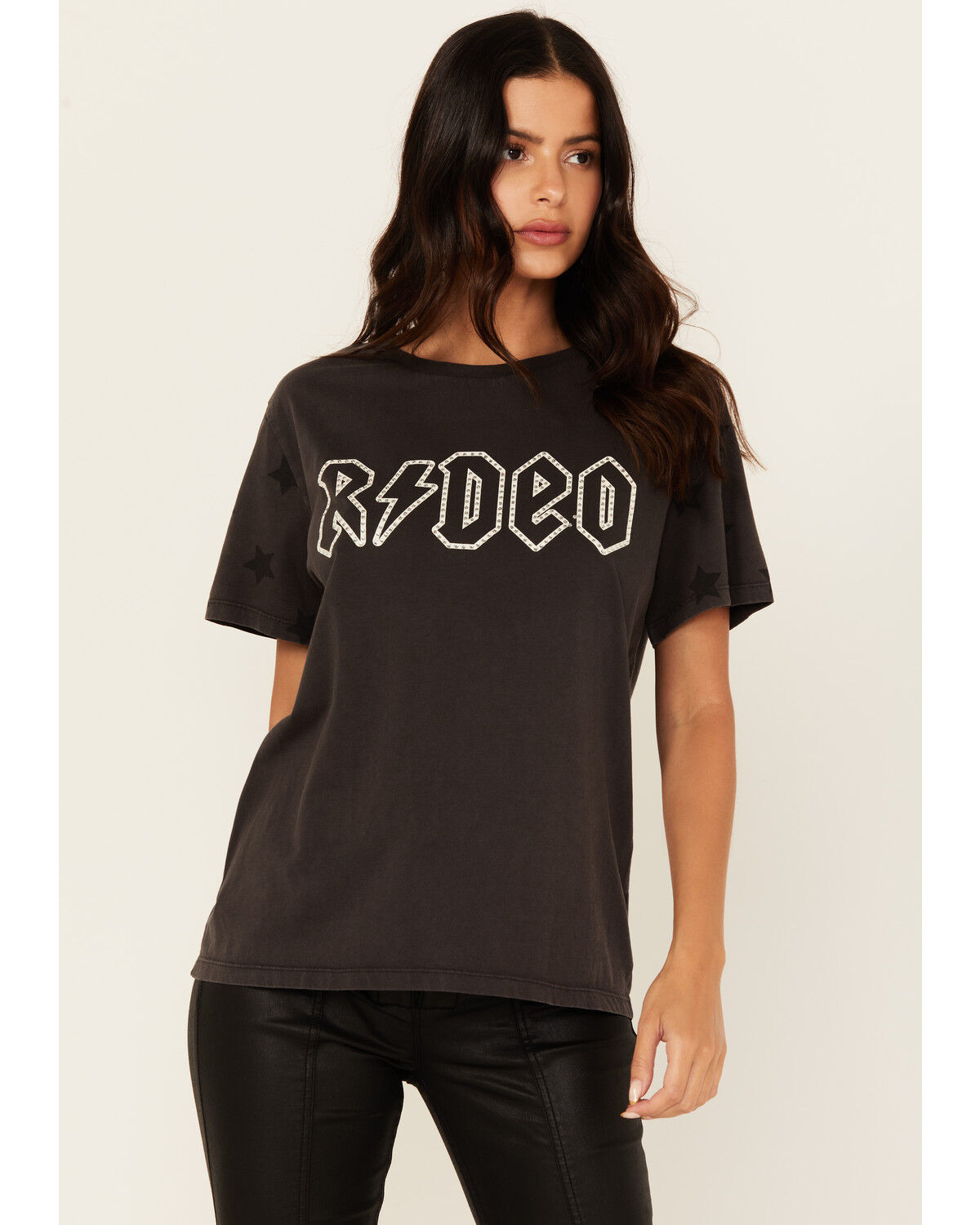 Women's Rock & Roll Denim Rodeo Short Sleeve Graphic Tee