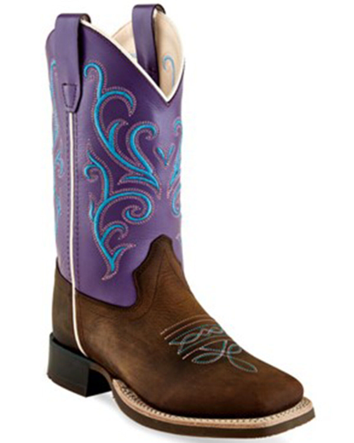 Girls' Old West Western Boots - Broad Square Toe