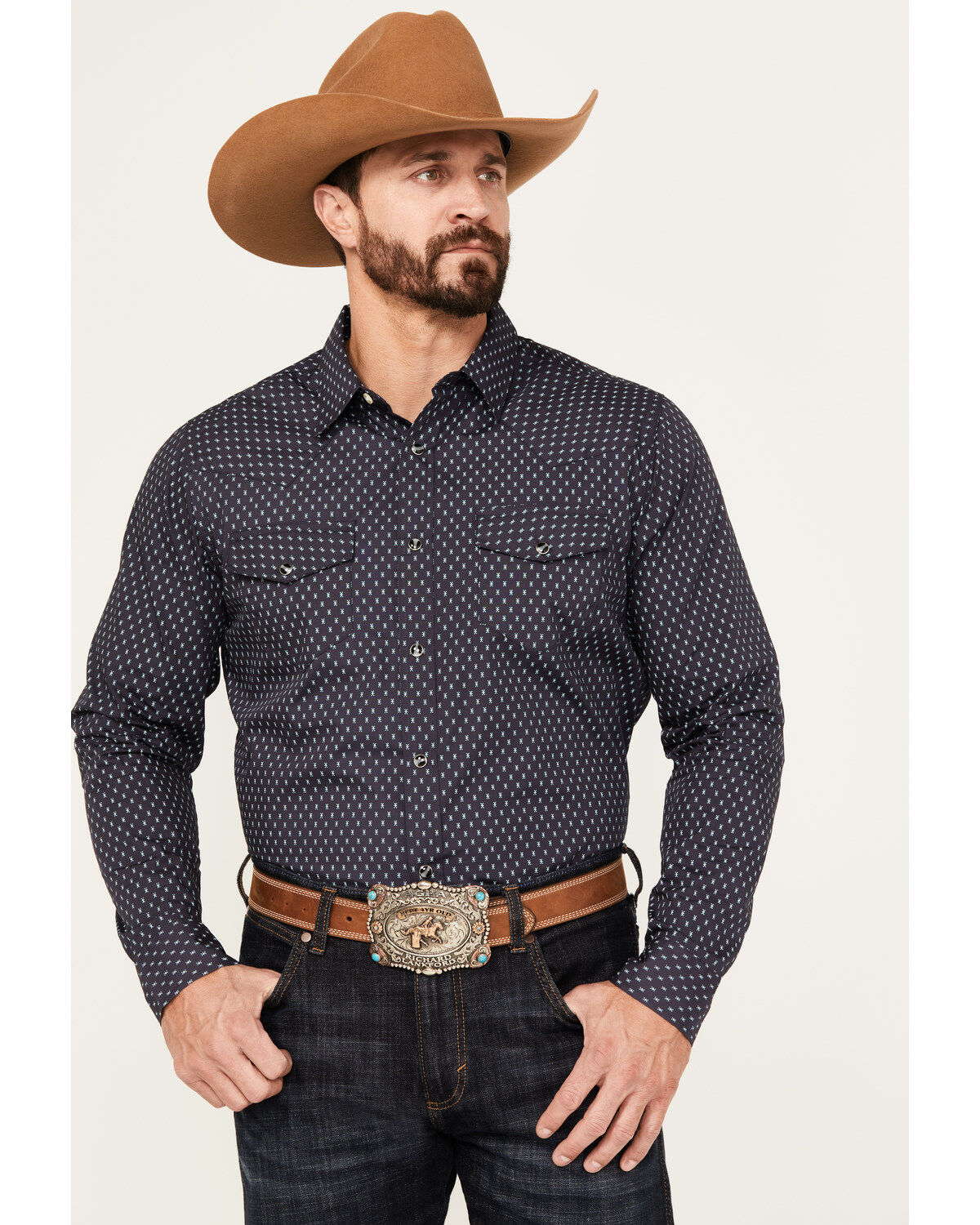 Men's Gibson Trading Co Holden Print Long Sleeve Western Snap Shirt