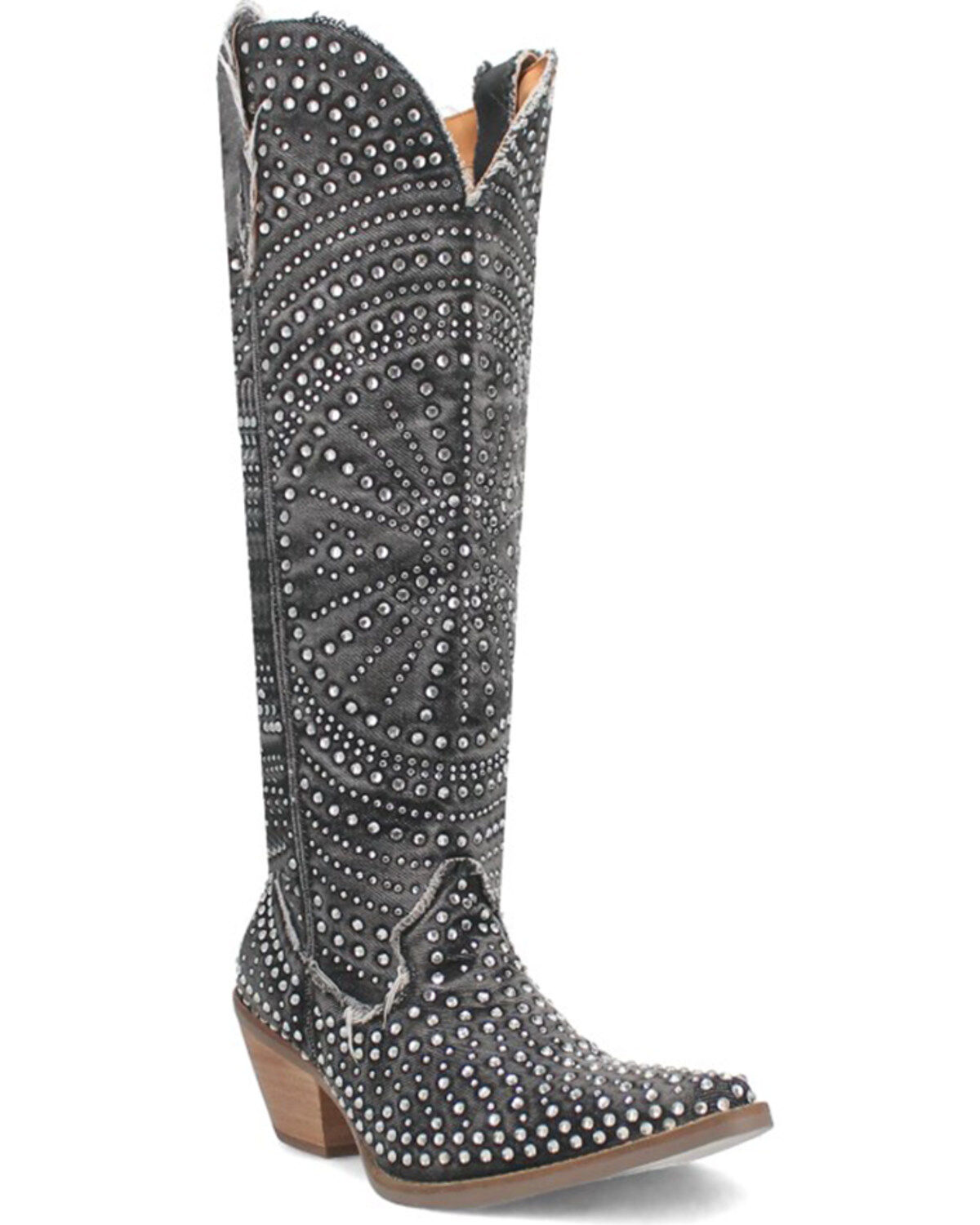 Women's Dingo Honkytonk Studded Tall Western Boots - Snip Toe