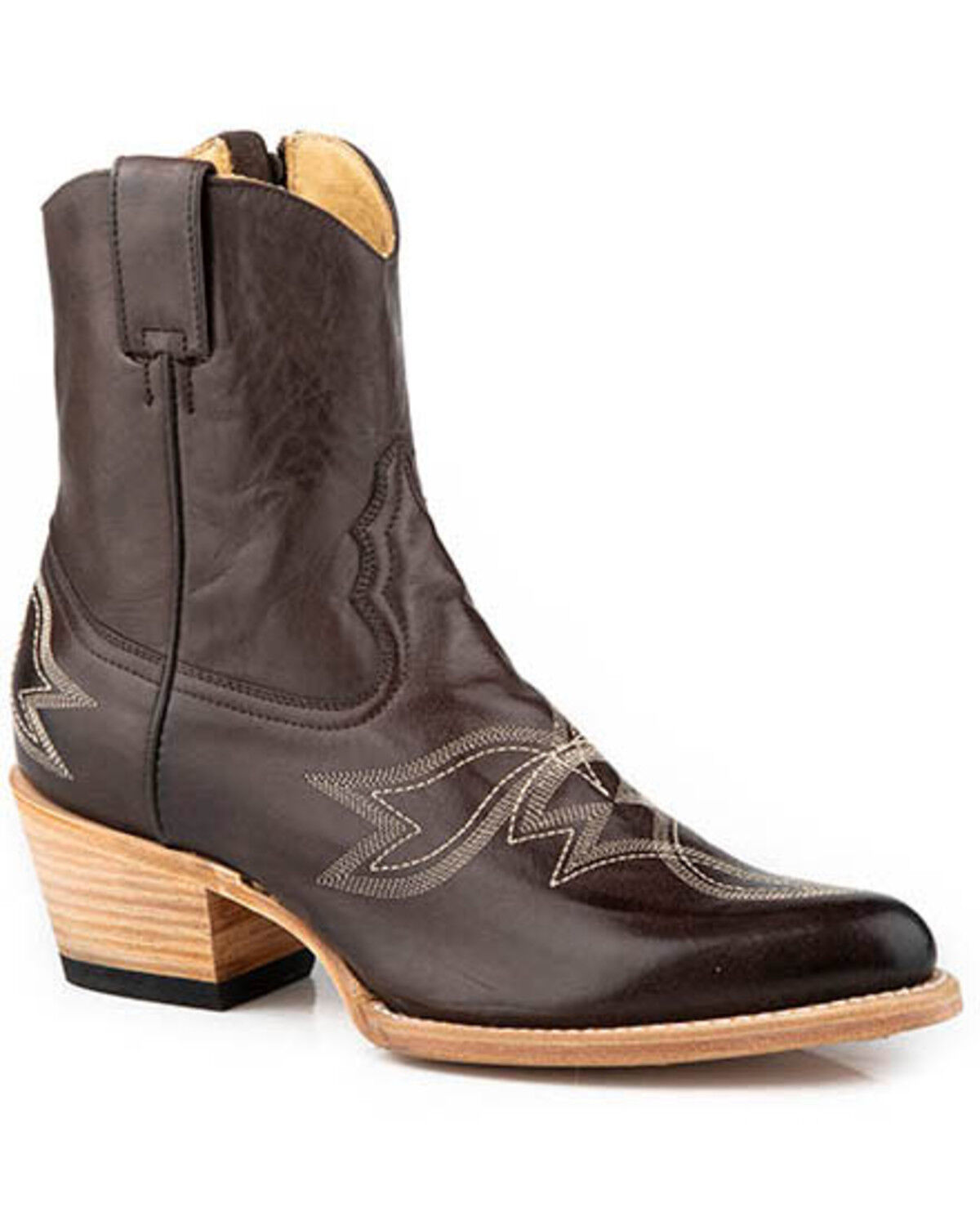 Women's Stetson Piper Western Booties - Round Toe