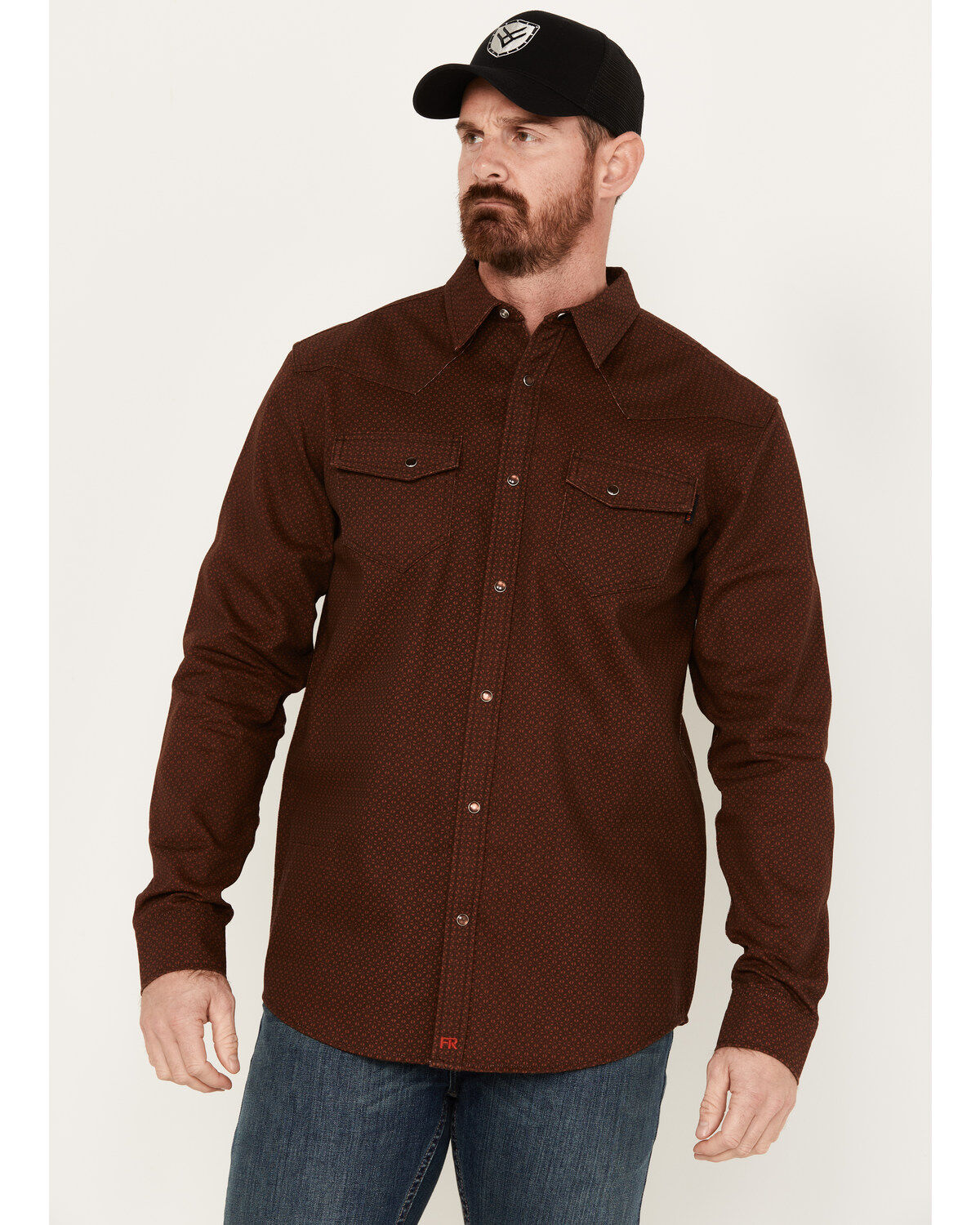 Men's Cody James FR Solid Long Sleeve Snap Western Shirt