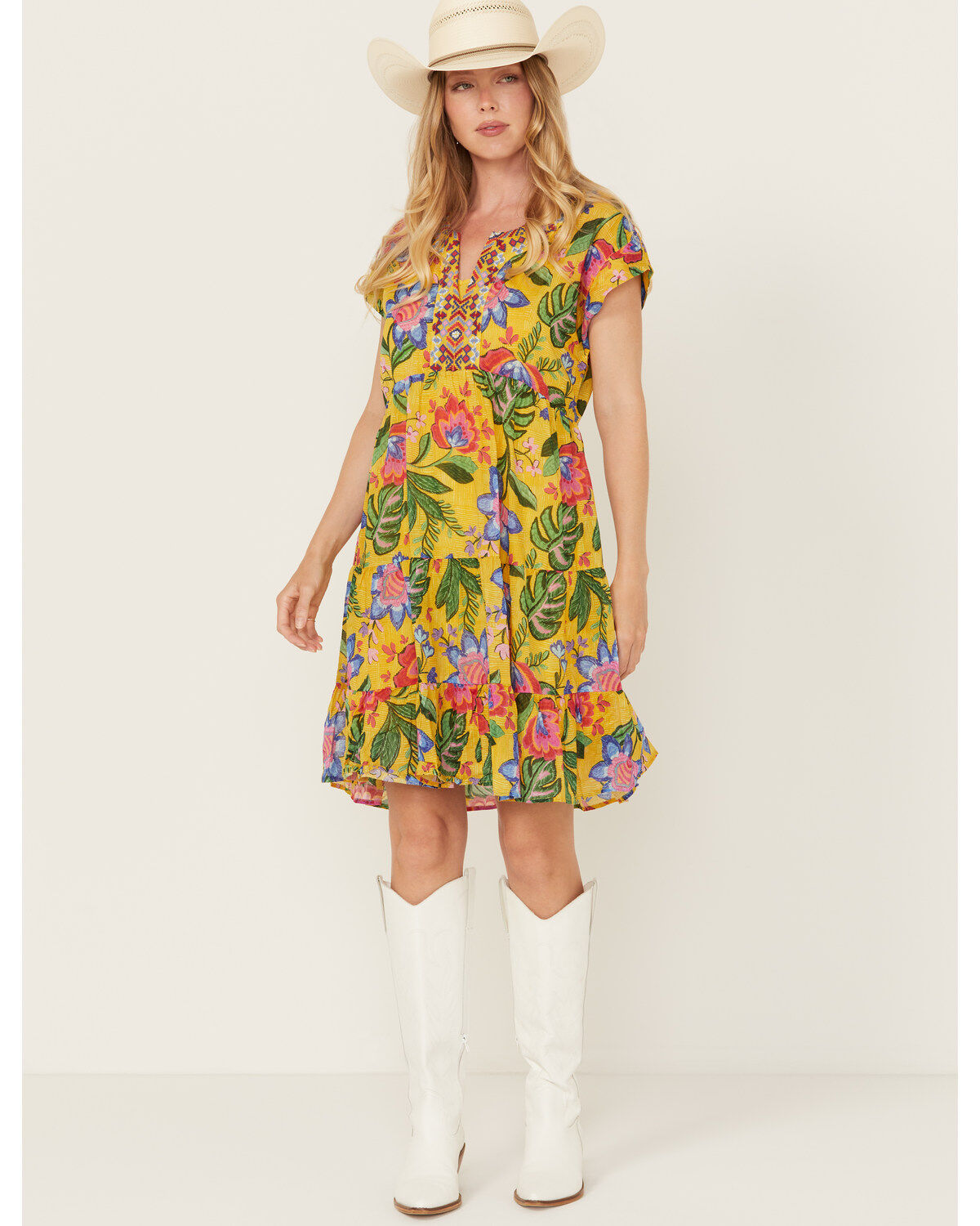 Women's Johnny Was Floral Prairie Mini Dress