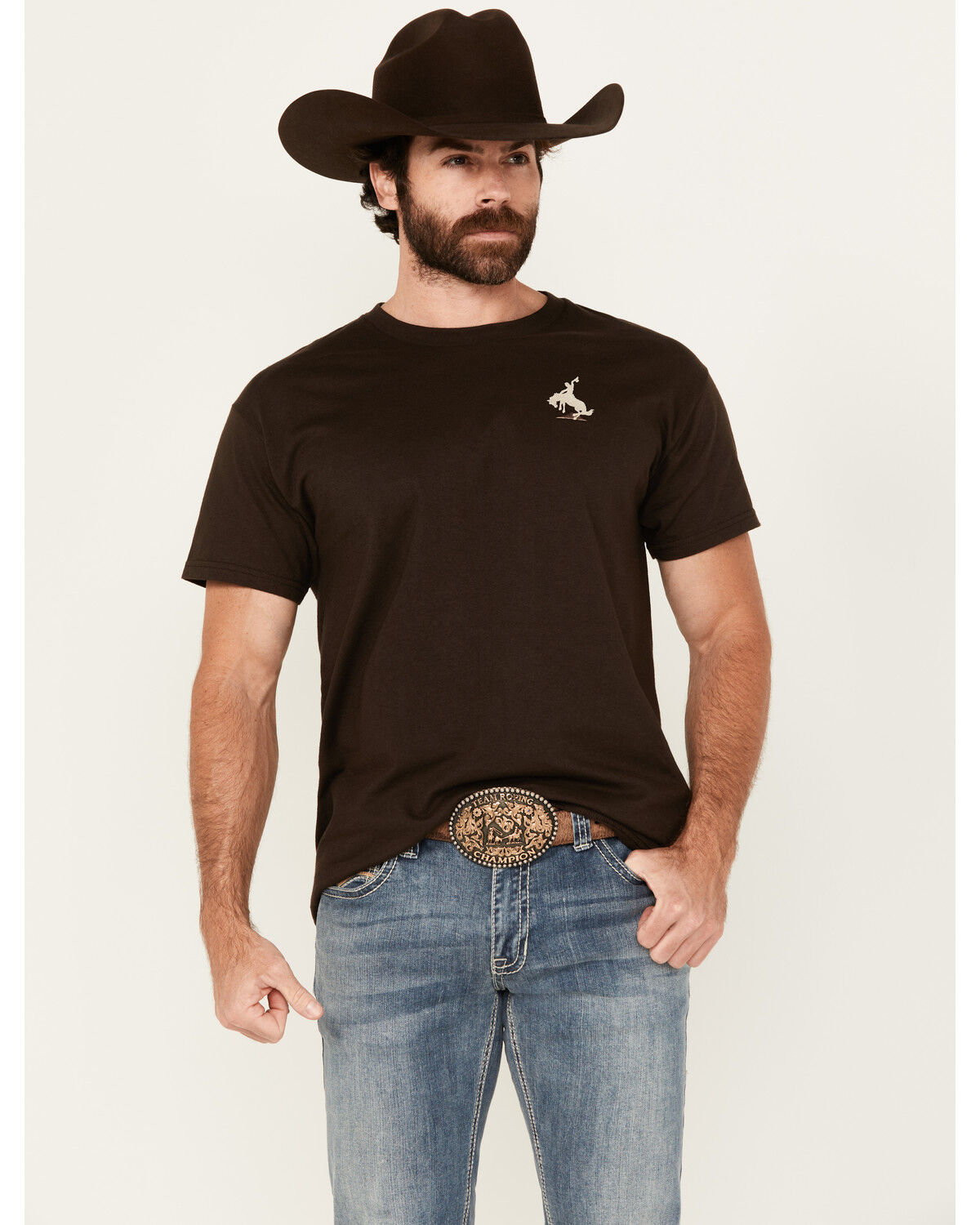 Men's Riot Society Embroidered Bucking Bronco Short Sleeve T-Shirt