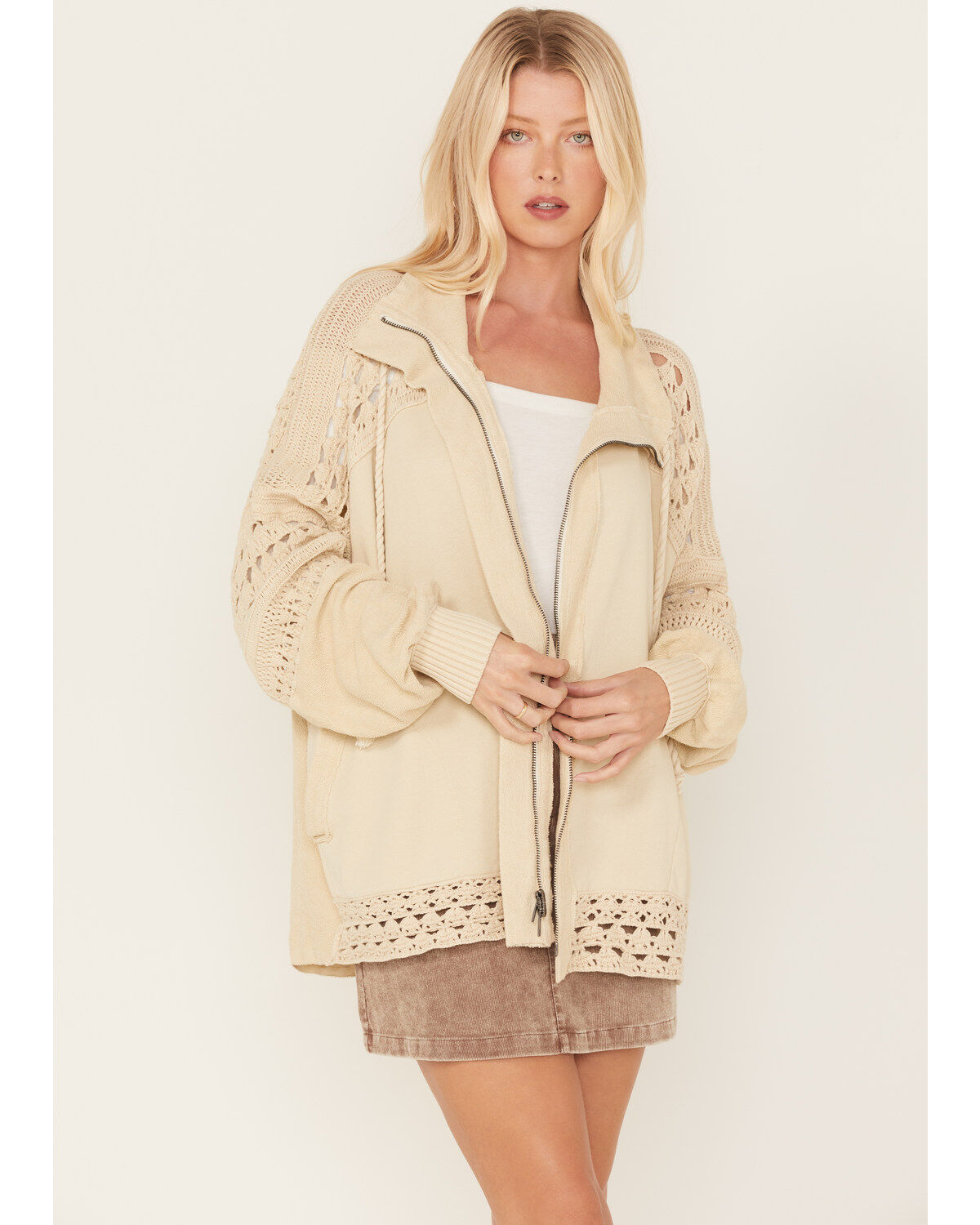 Women's Free People Dune Bug Crochet Cardigan