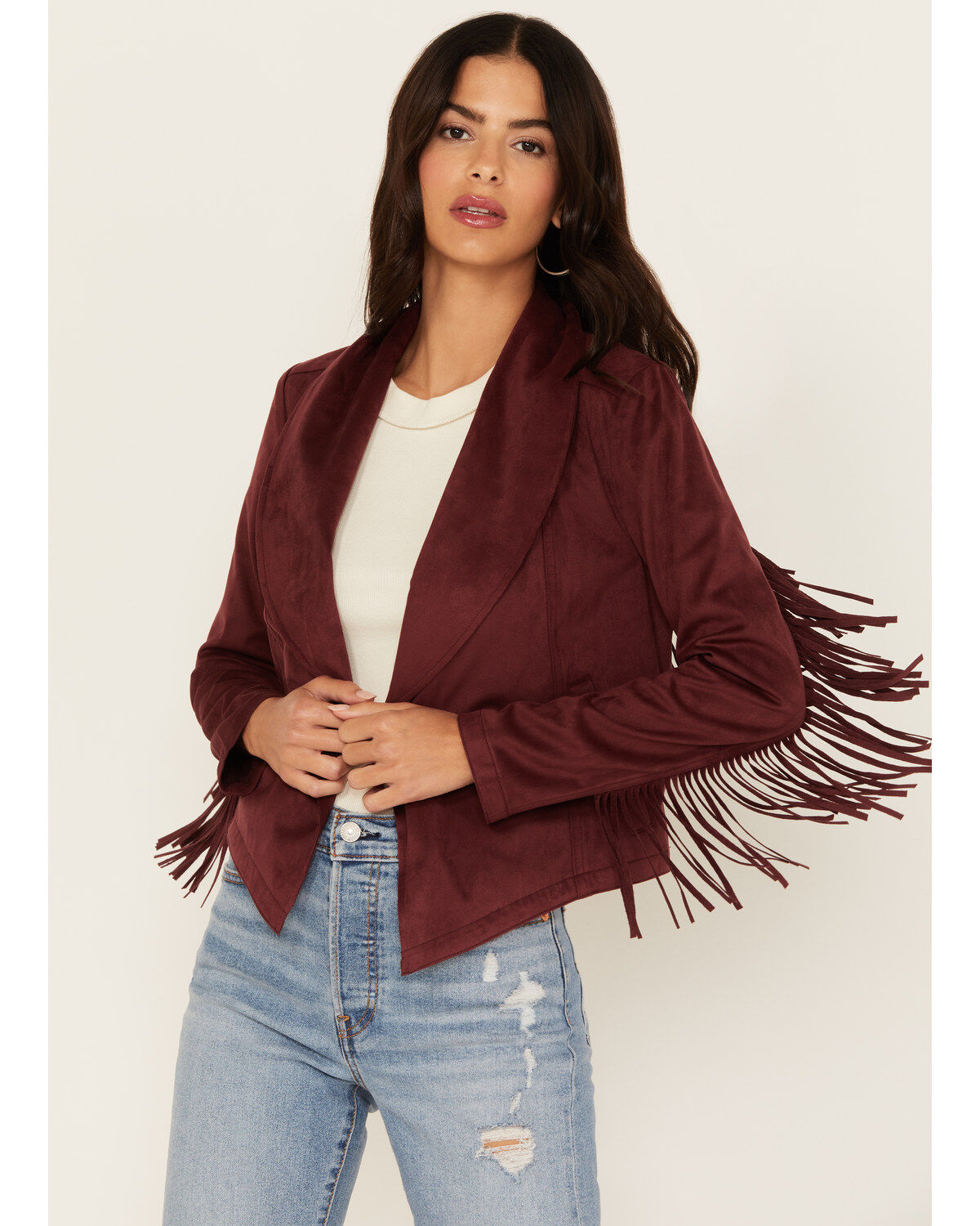 Women's Shyanne Faux Suede Fringe Jacket