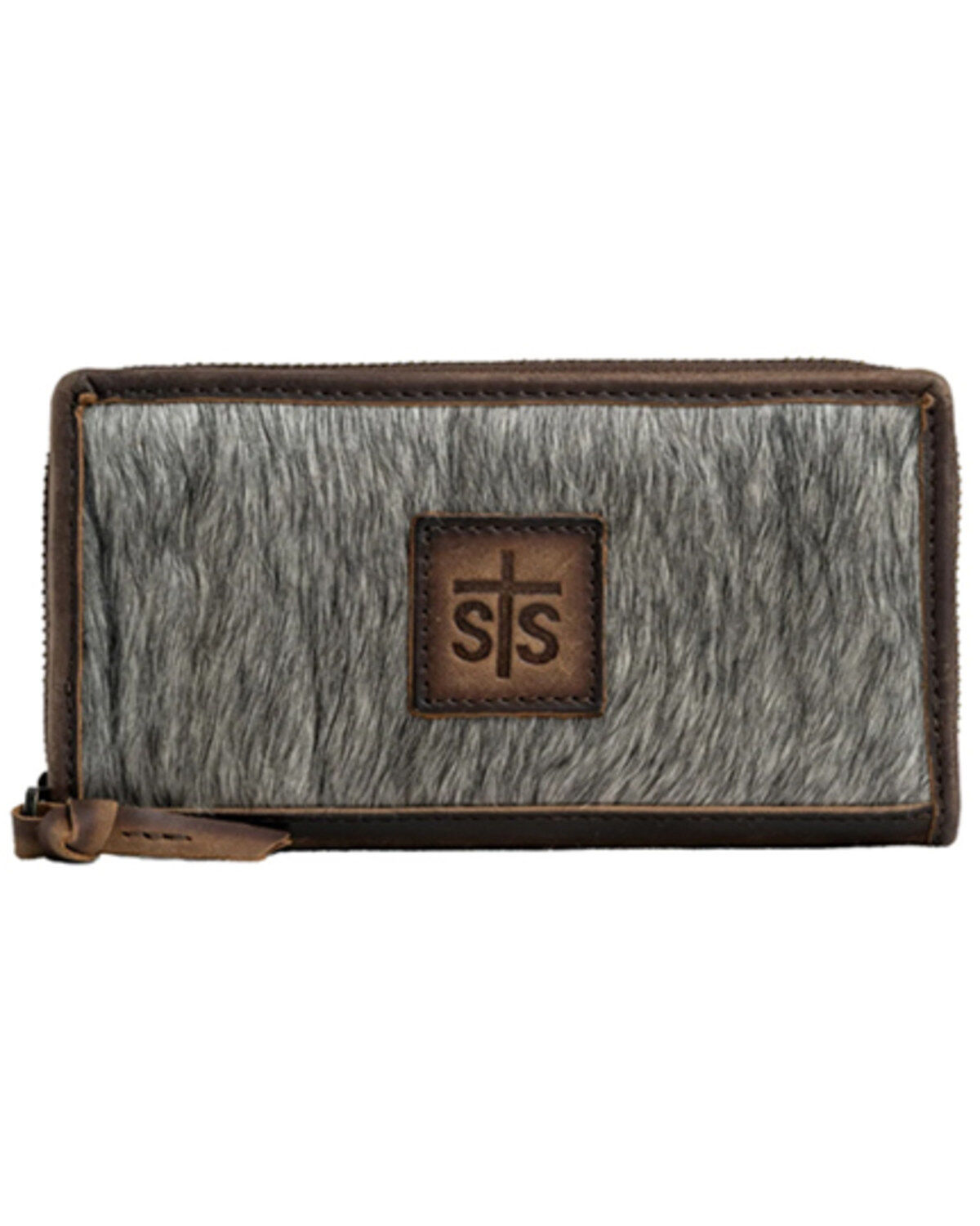 Women's STS Ranchwear by Carroll Hair-On Hide Leather Bifold Wallet