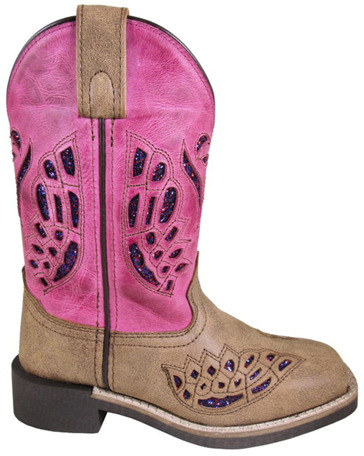 Girls' Smoky Mountain Little Trixie Western Boots - Broad Square Toe