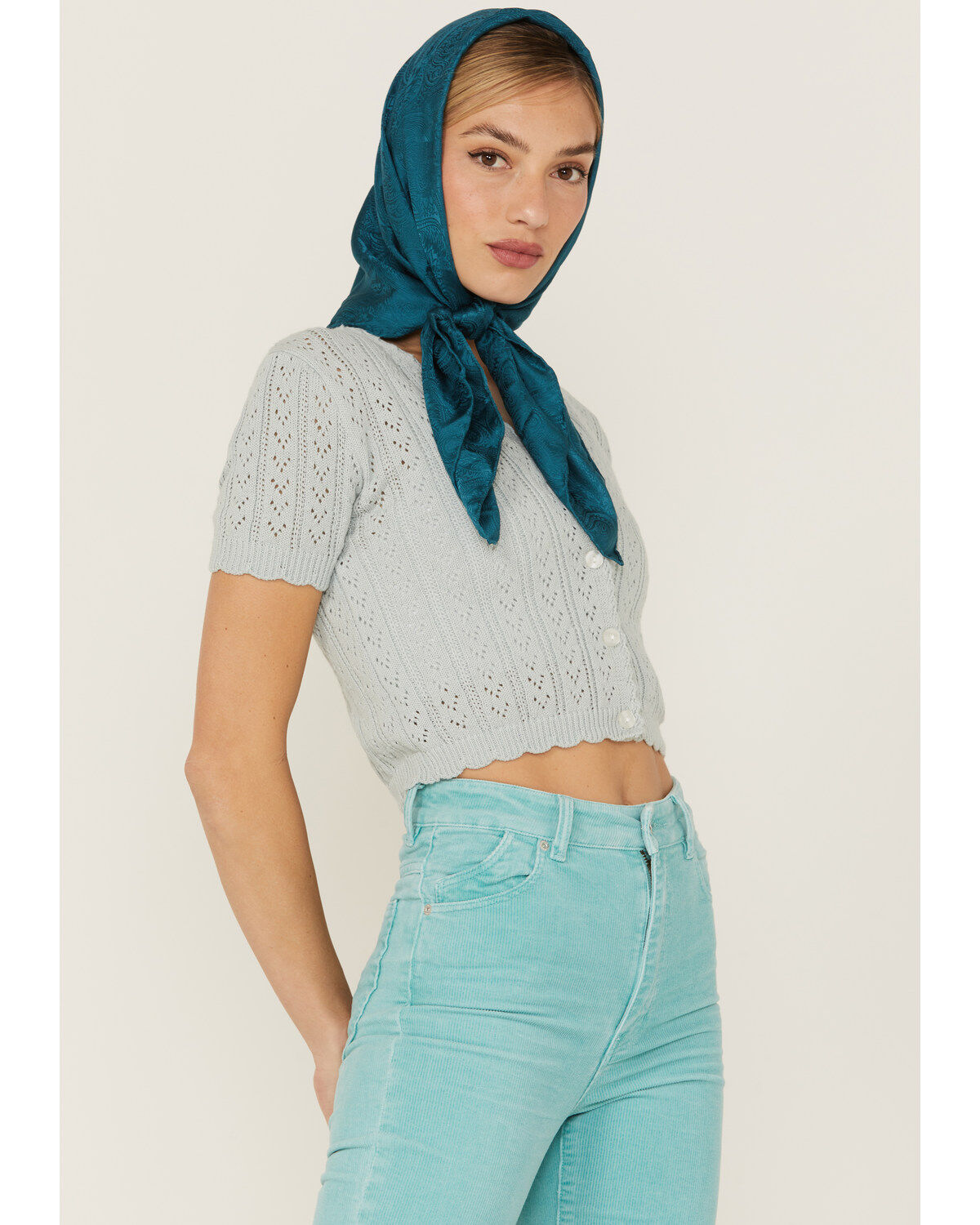 Women's Beyond The Radar Fitted Short Sleeve Cardigan