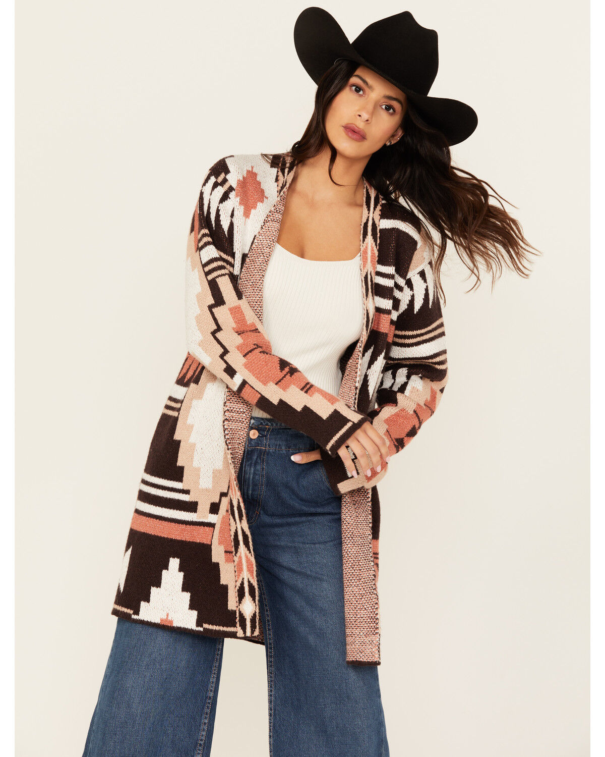 Women's Shyanne Southwestern Print Cardigan