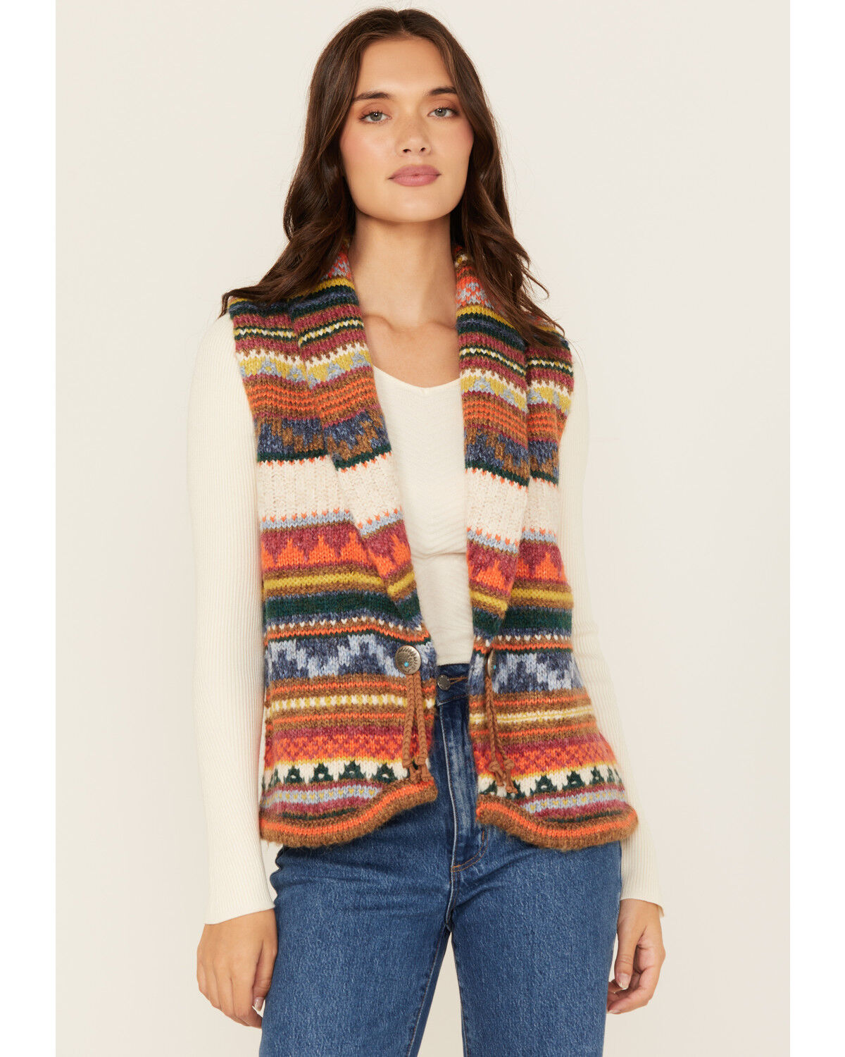 Women's Cotton & Rye Striped Vest