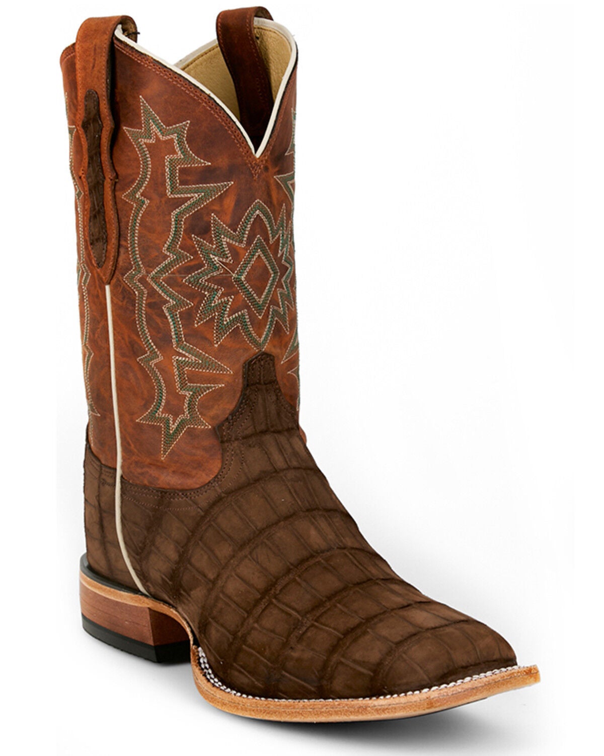 Men's Tony Lama Heritage Miguel Exotic Alligator Western Boots - Broad