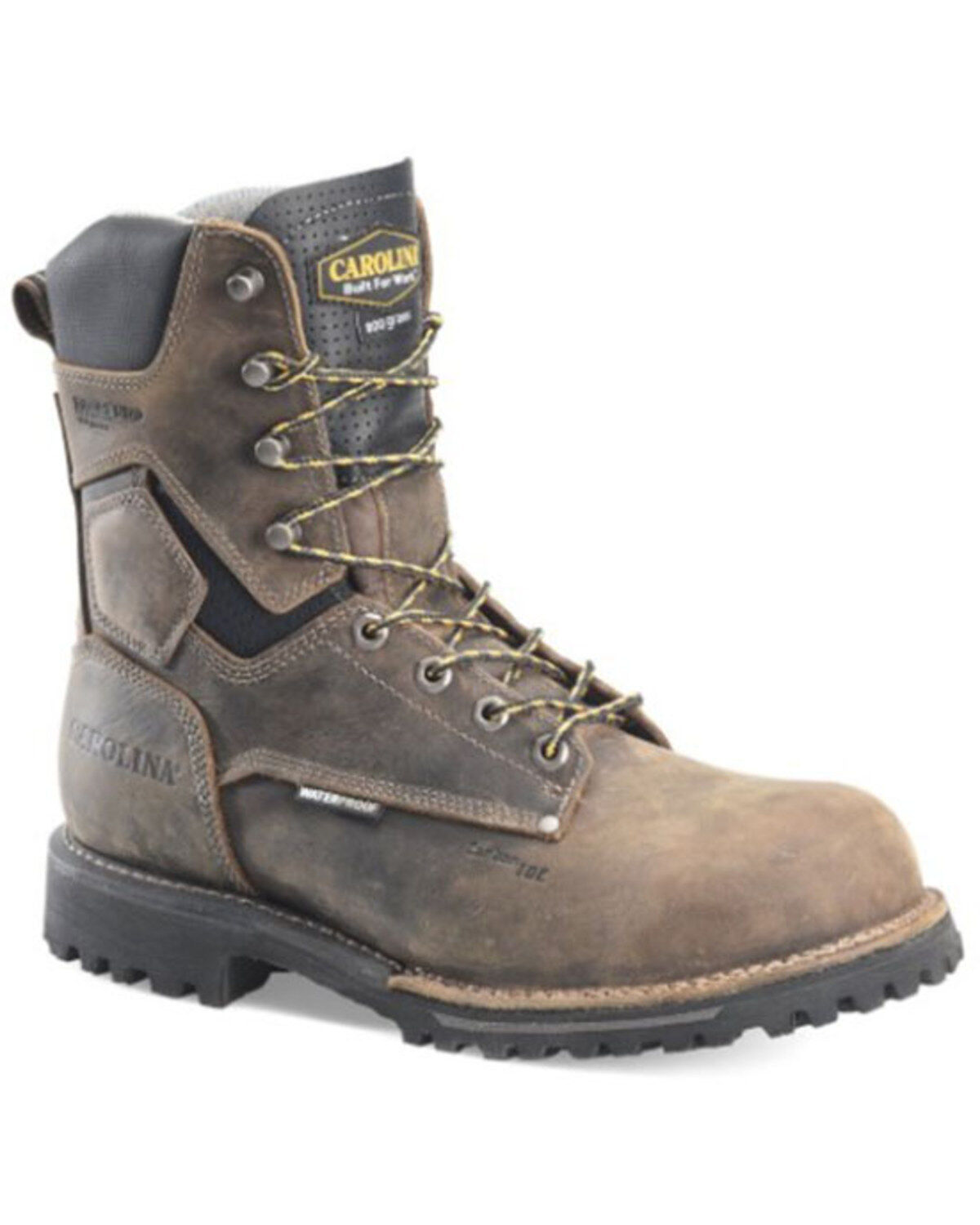 Men's Carolina Pitstop Waterproof 8" Work Boots - Carbon Toe