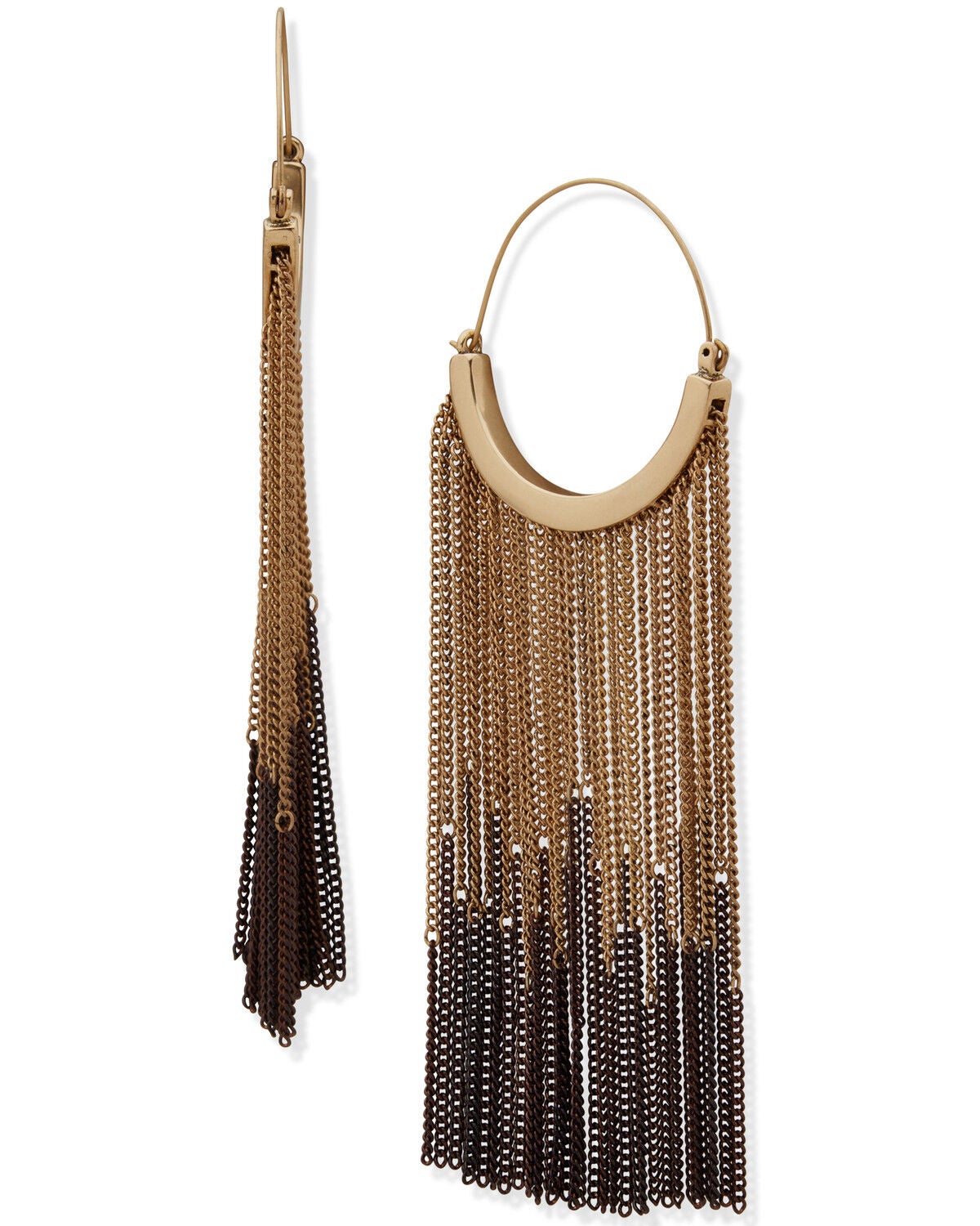 Women's Lainey Wilson Hoop with Chain Fringe Earrings