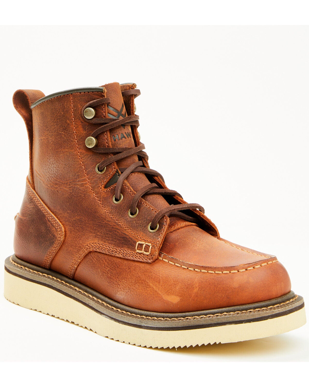 Men's Hawx 6" Lace-Up Moc Work Boots - Soft Toe