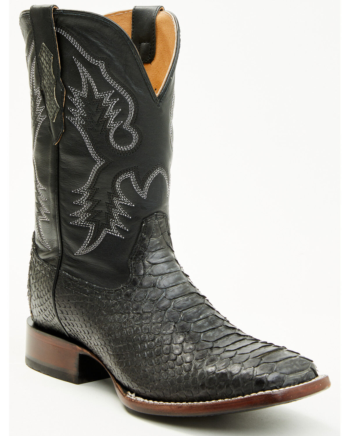Men's Cody James Exotic Python Western Boots - Broad Square Toe