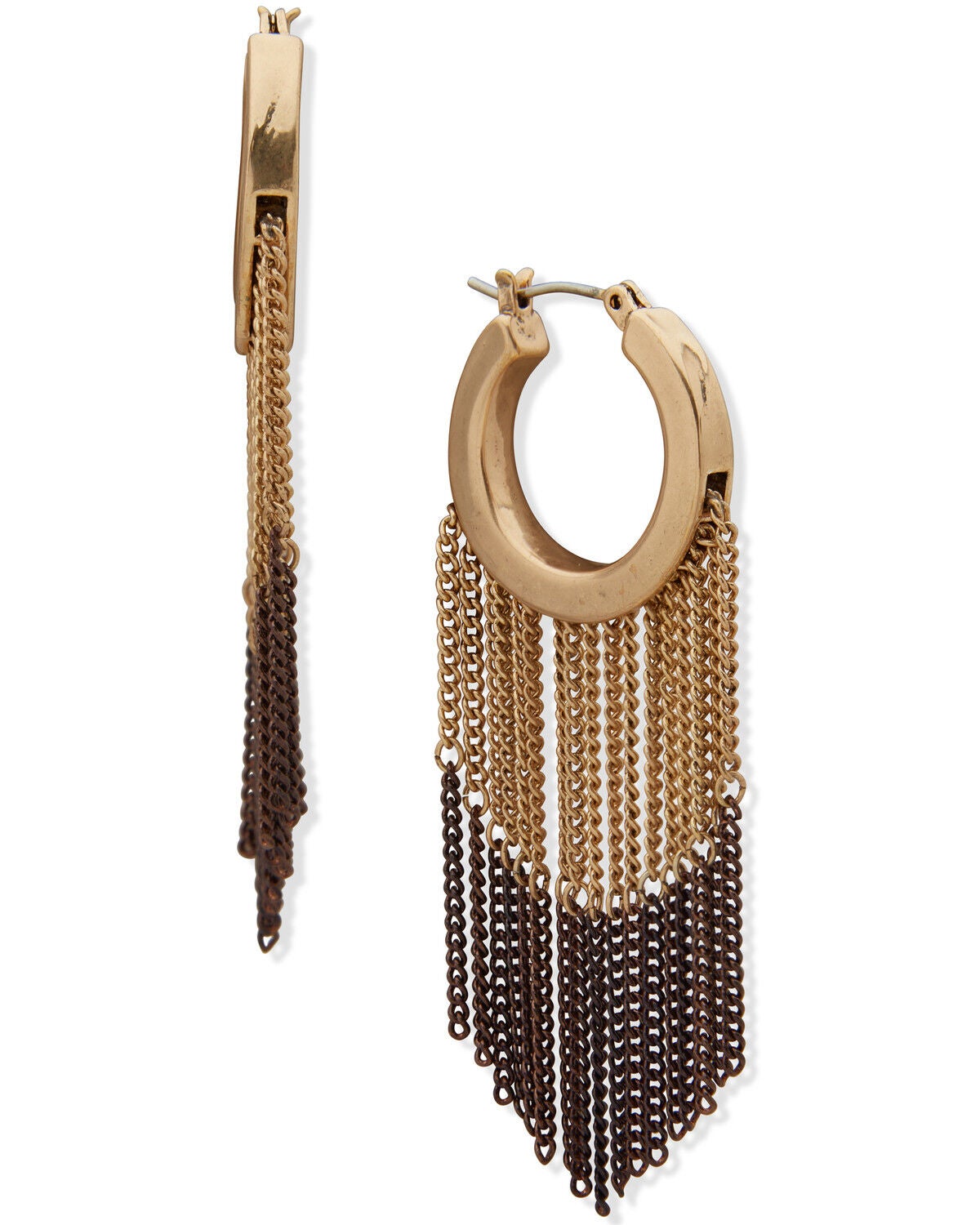 Women's Lainey Wilson Hoop with Chain Fringe Earrings
