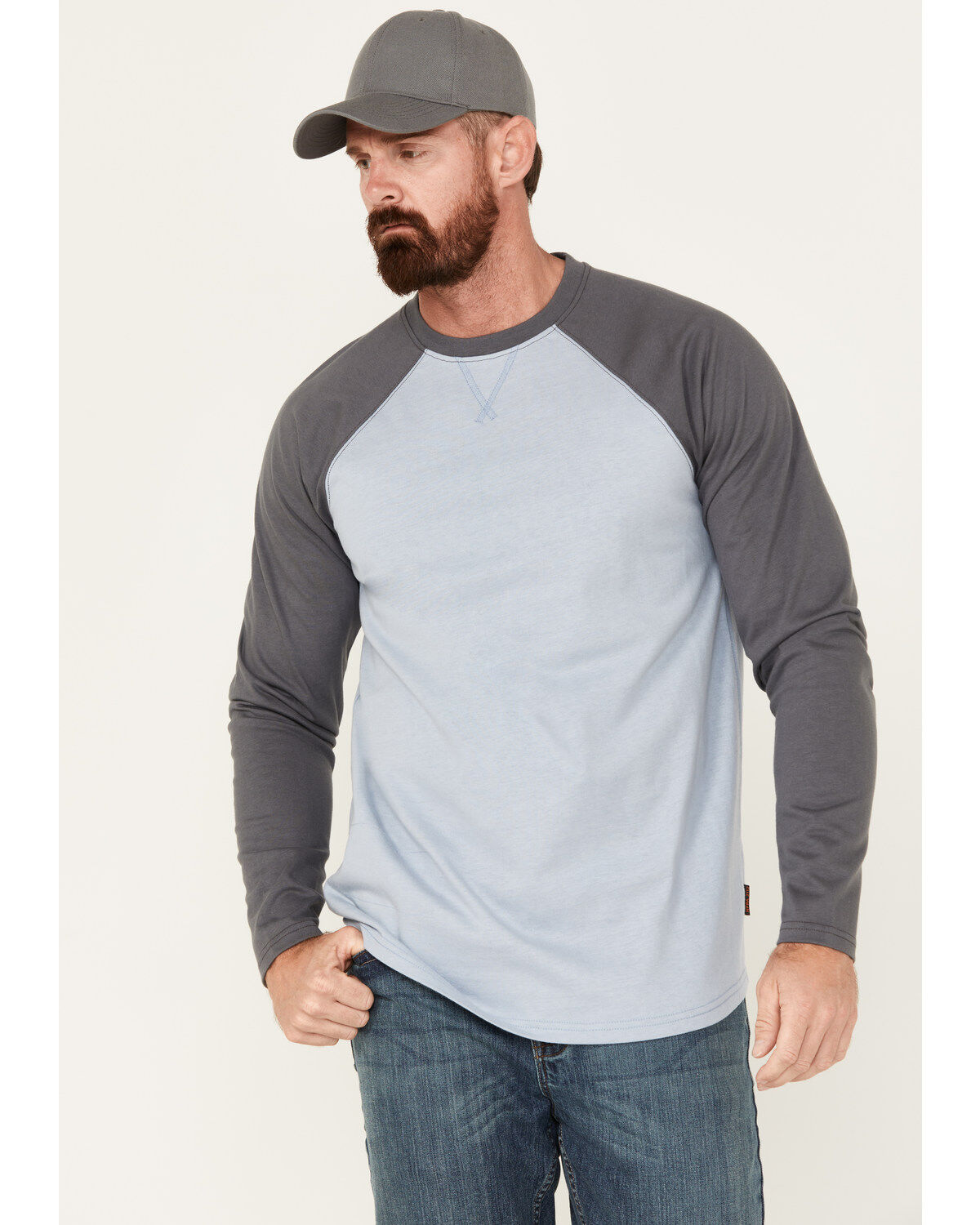 Men's Cody James FR Long Sleeve Baseball Work T-Shirt