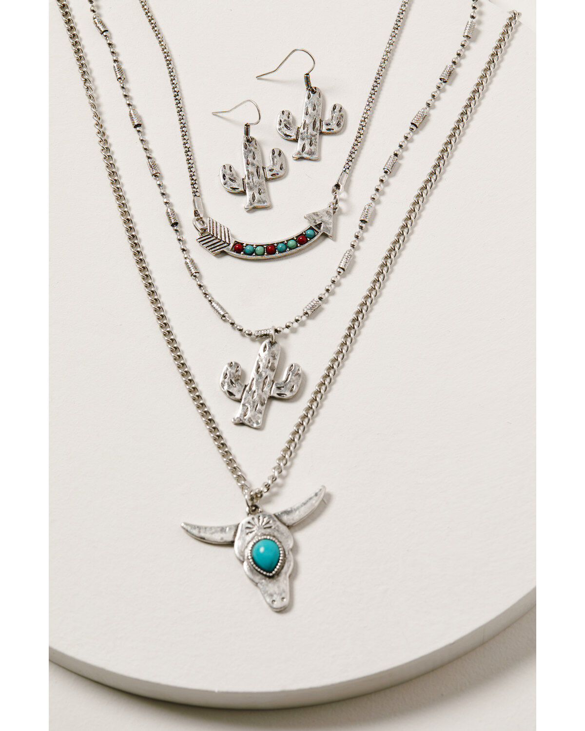 Women's Shyanne Wild Soul Layered Multi Charm Jewelry Set -2 Piece