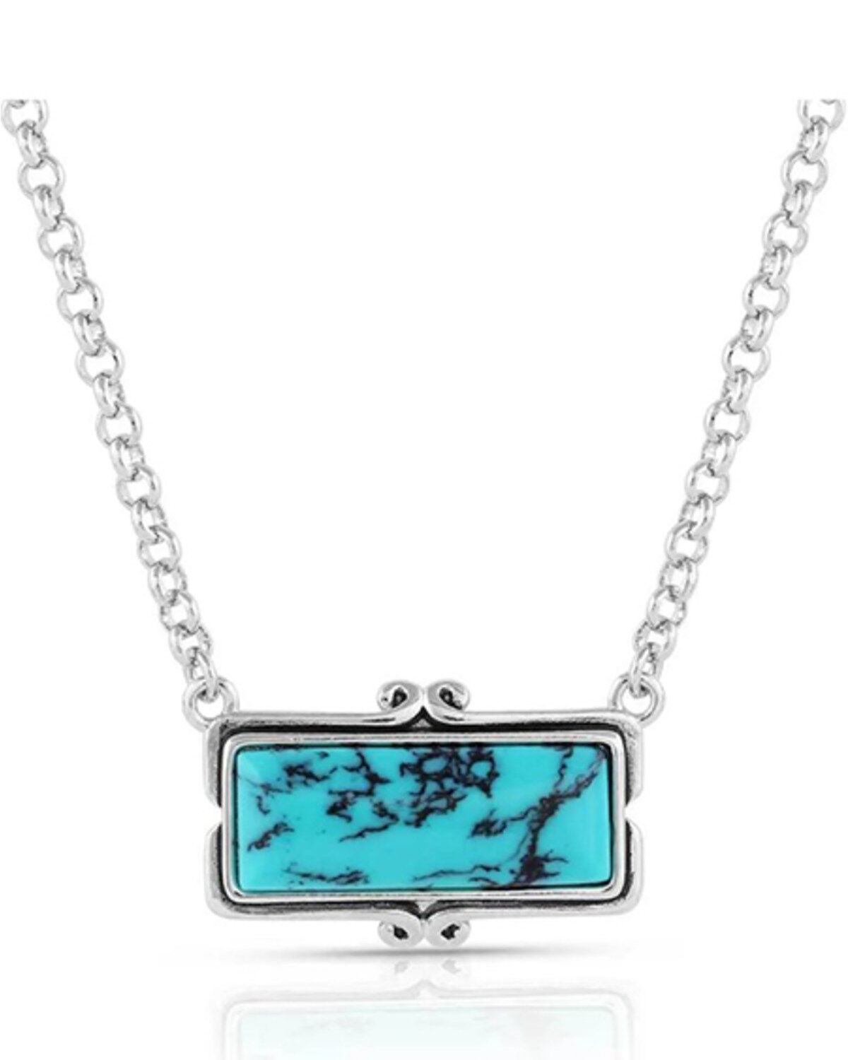 Women's Montana Silversmiths Looking Glass Turquoise Necklace