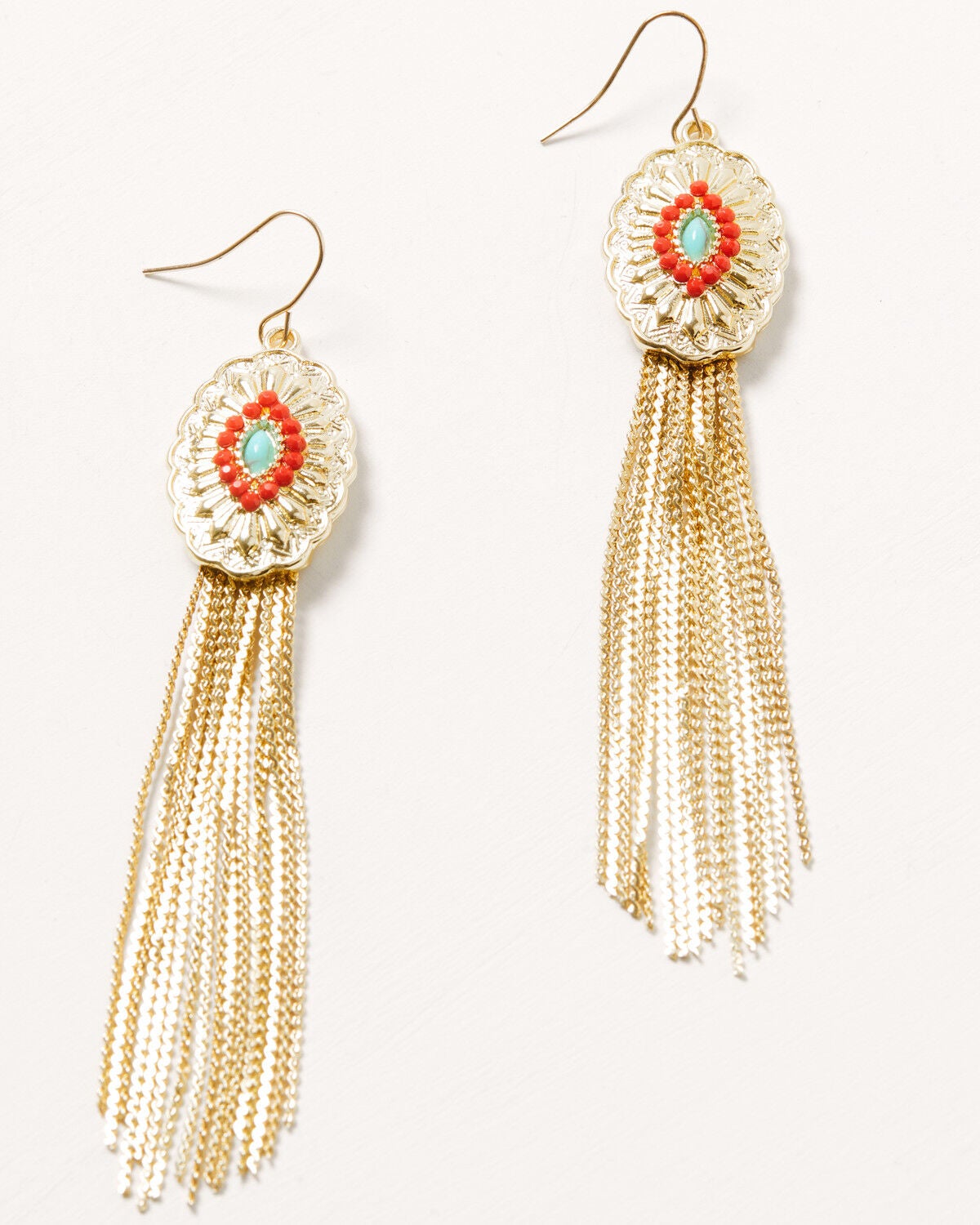 Women's Shyanne Concho Fringe Earrings