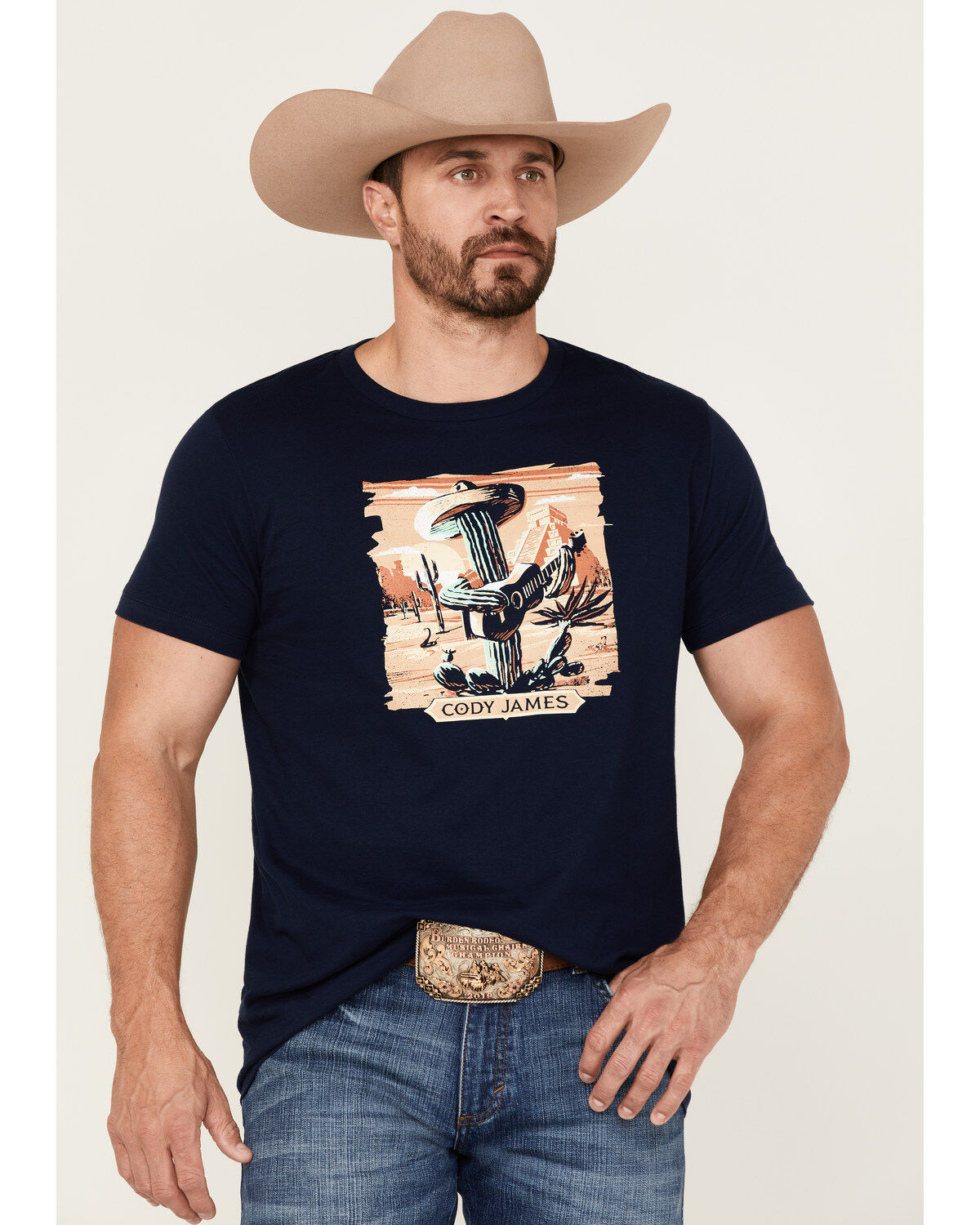 Men's Cody James Cactus Player Graphic Short Sleeve T-Shirt