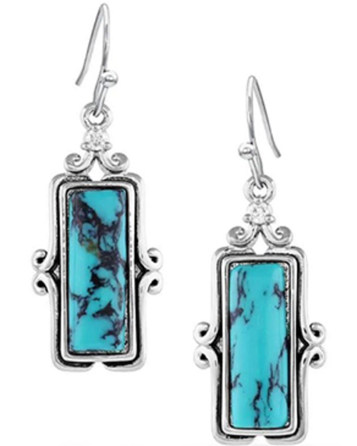 Women's Montana Silversmiths Looking Glass Turquoise Earrings