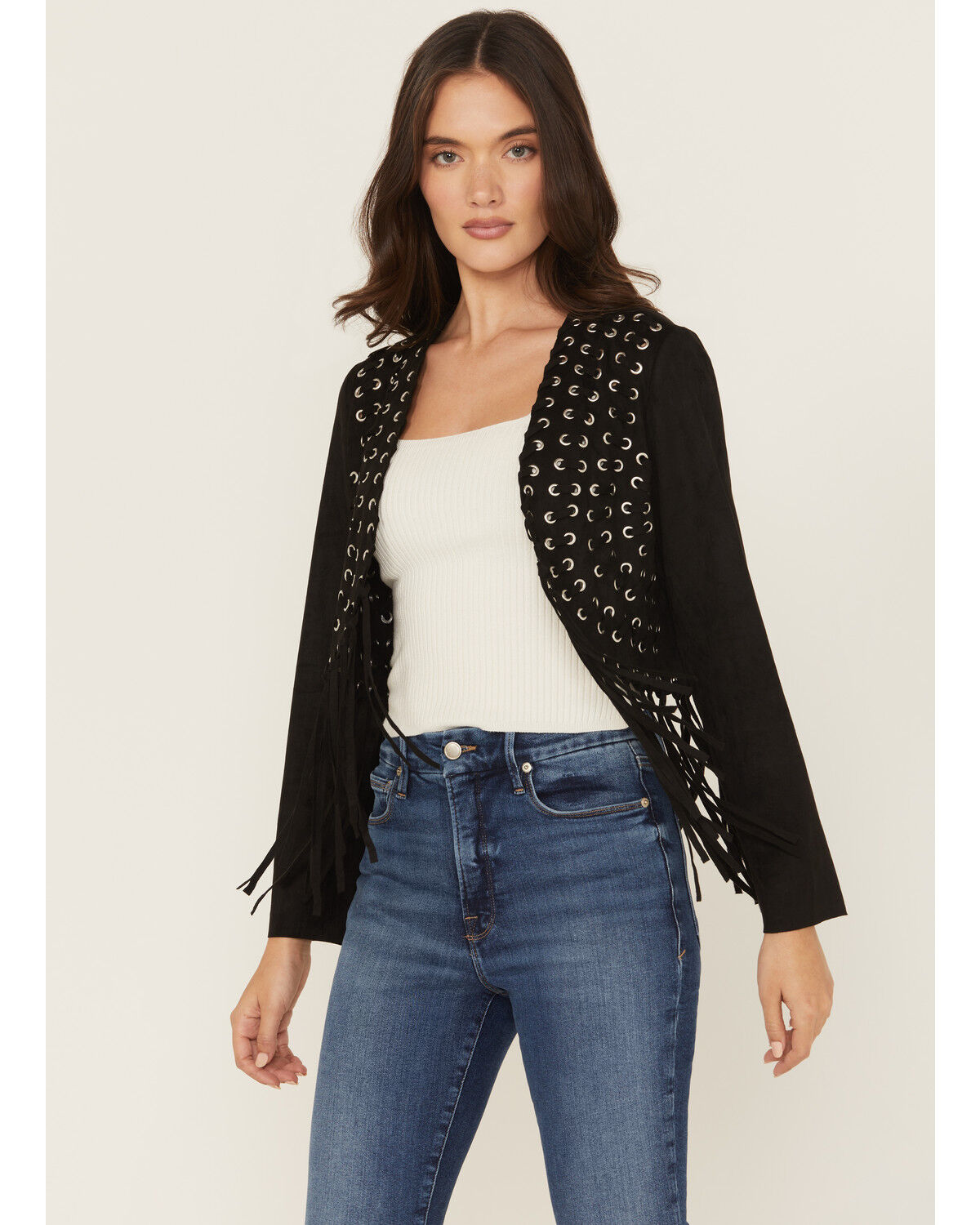Women's Vocal Fringe Cropped Jacket