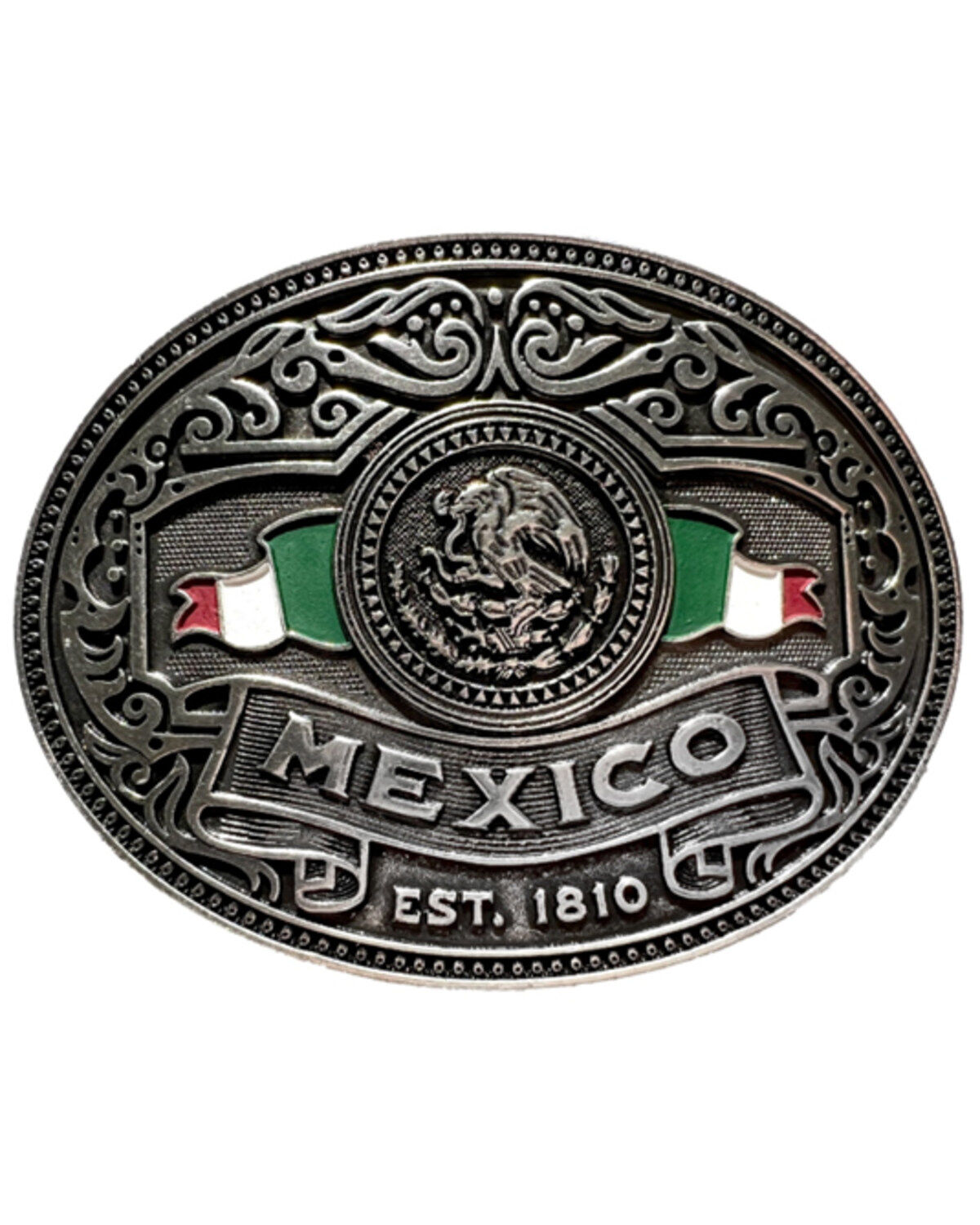 Men's Cody James Mexico Flag Belt Buckle