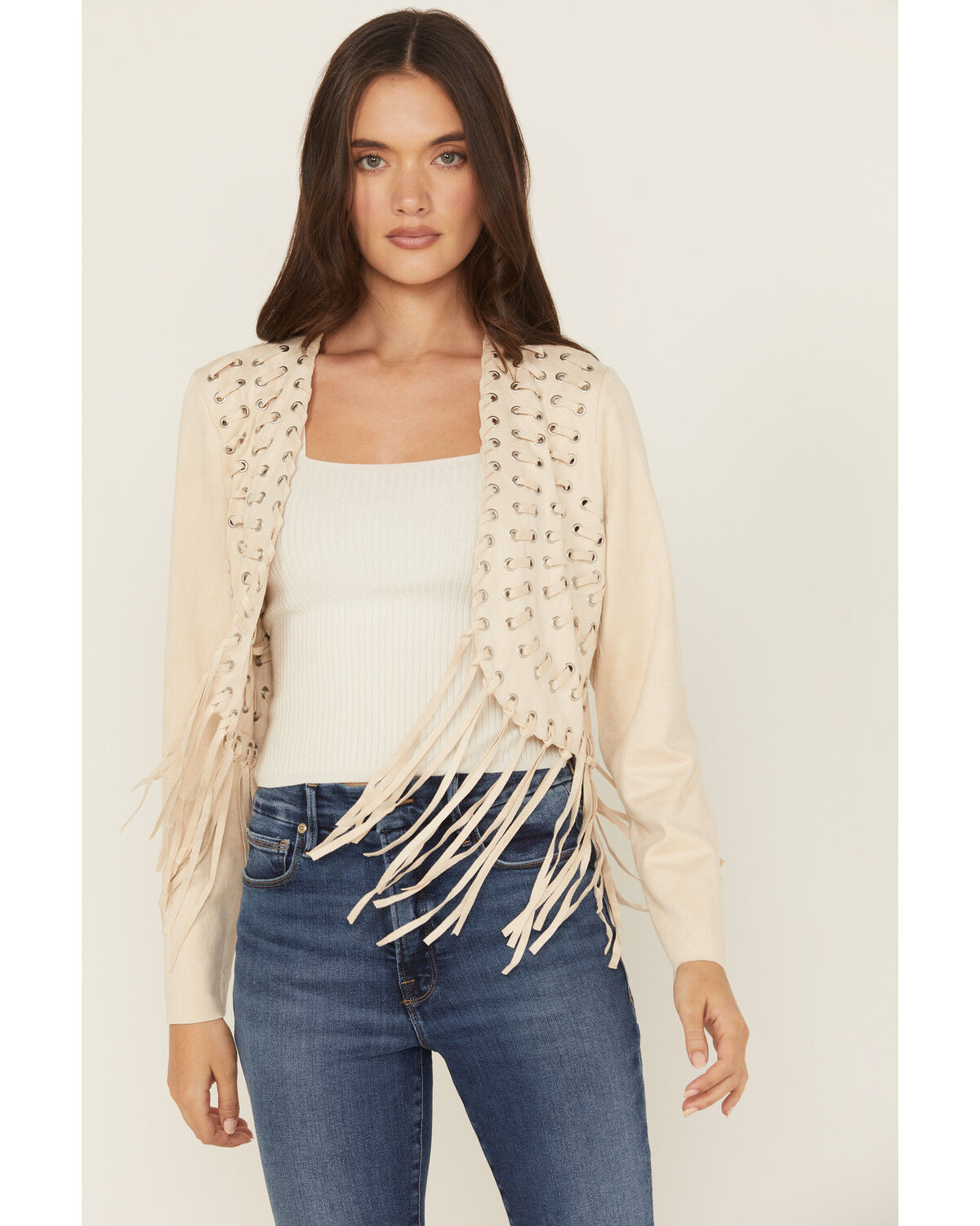 Women's Vocal Fringe Cropped Jacket