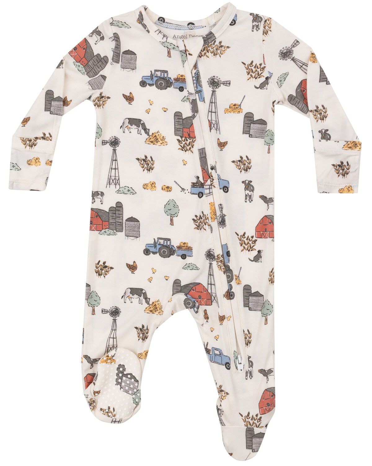 Boys' Angel Dear Infant Hay Farmer Onesie
