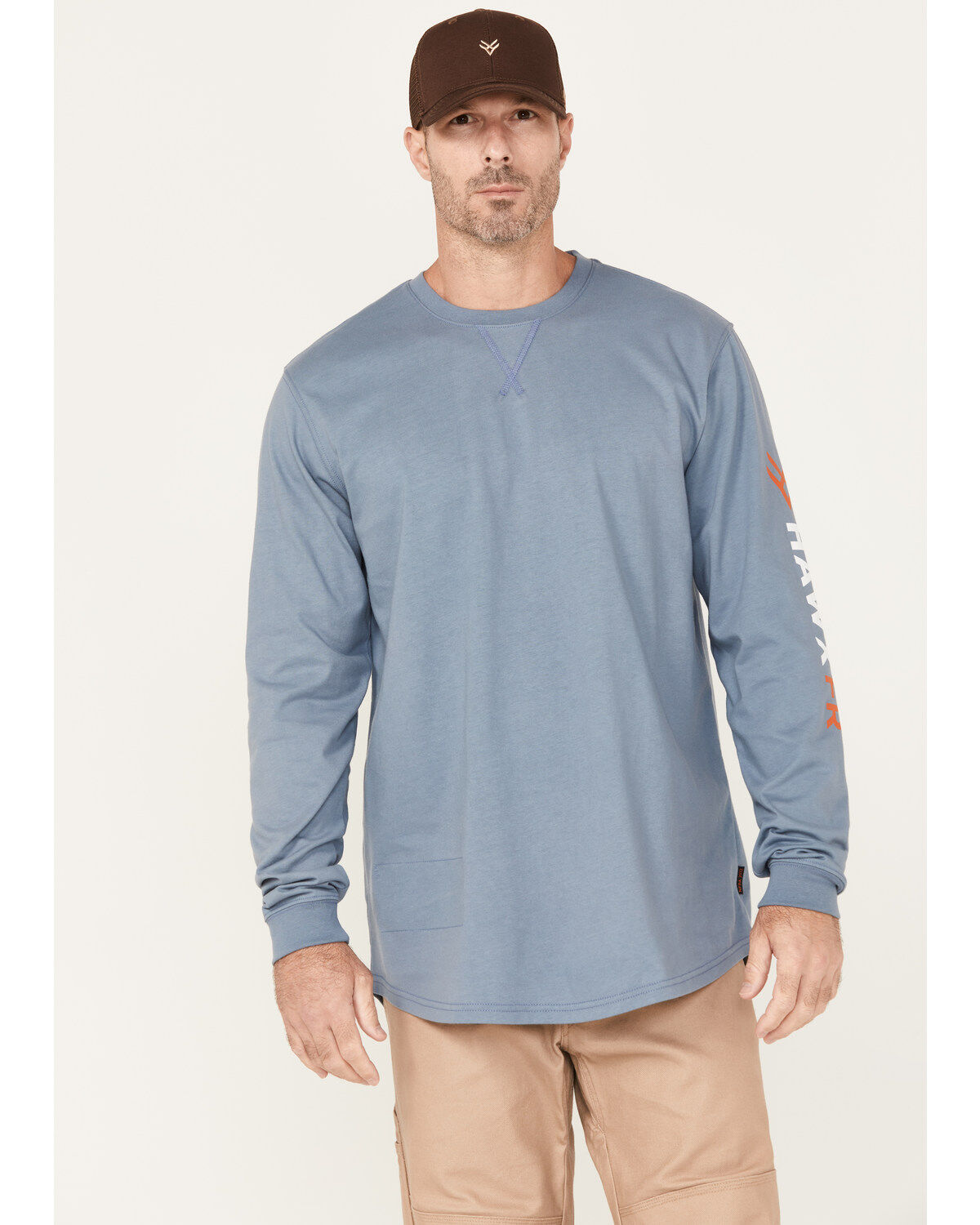 Men's Hawx FR Logo Long Sleeve Work T-Shirt - Big & Tall