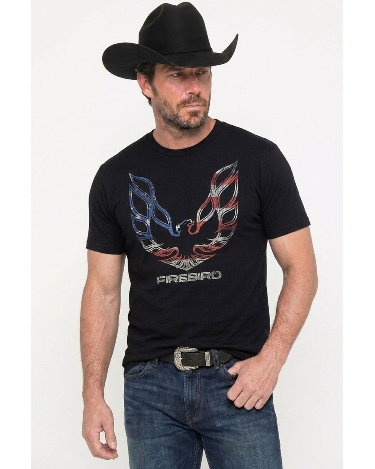 Men's Americana Firebird Flag Short Sleeve Graphic T-Shirt
