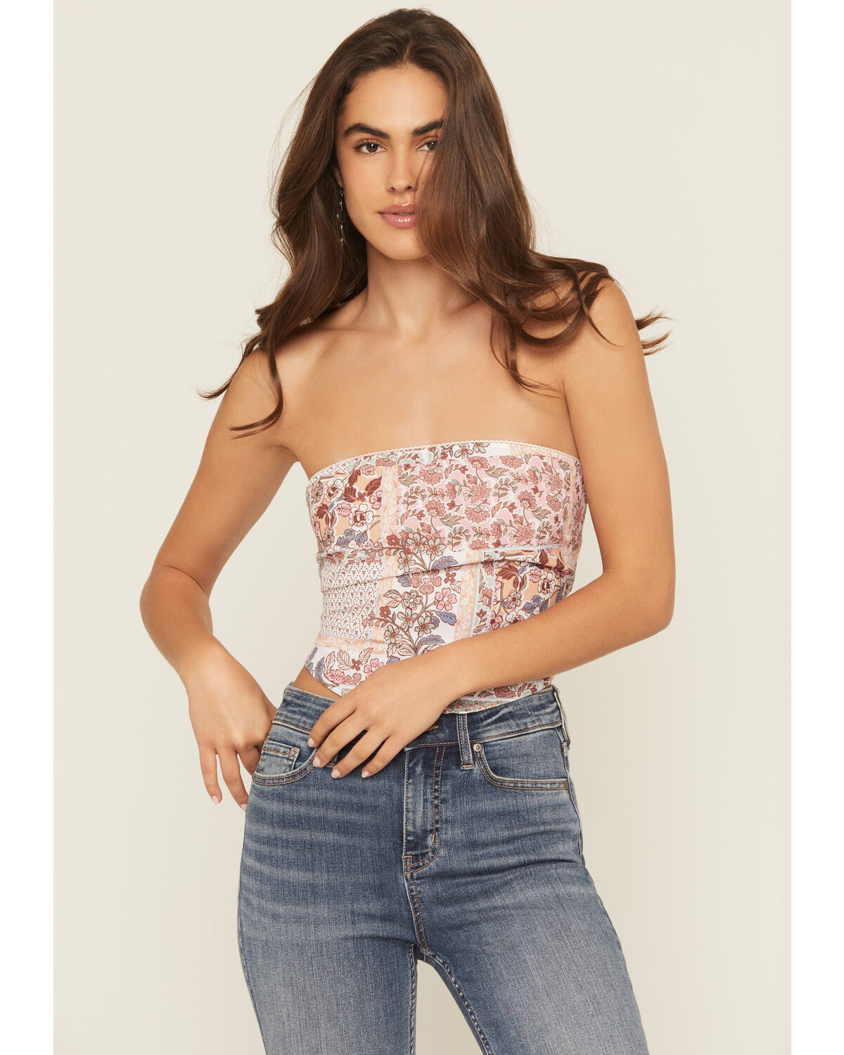 Women's Originality Boot Barn Exclusive Patchwork Print Bandana Top