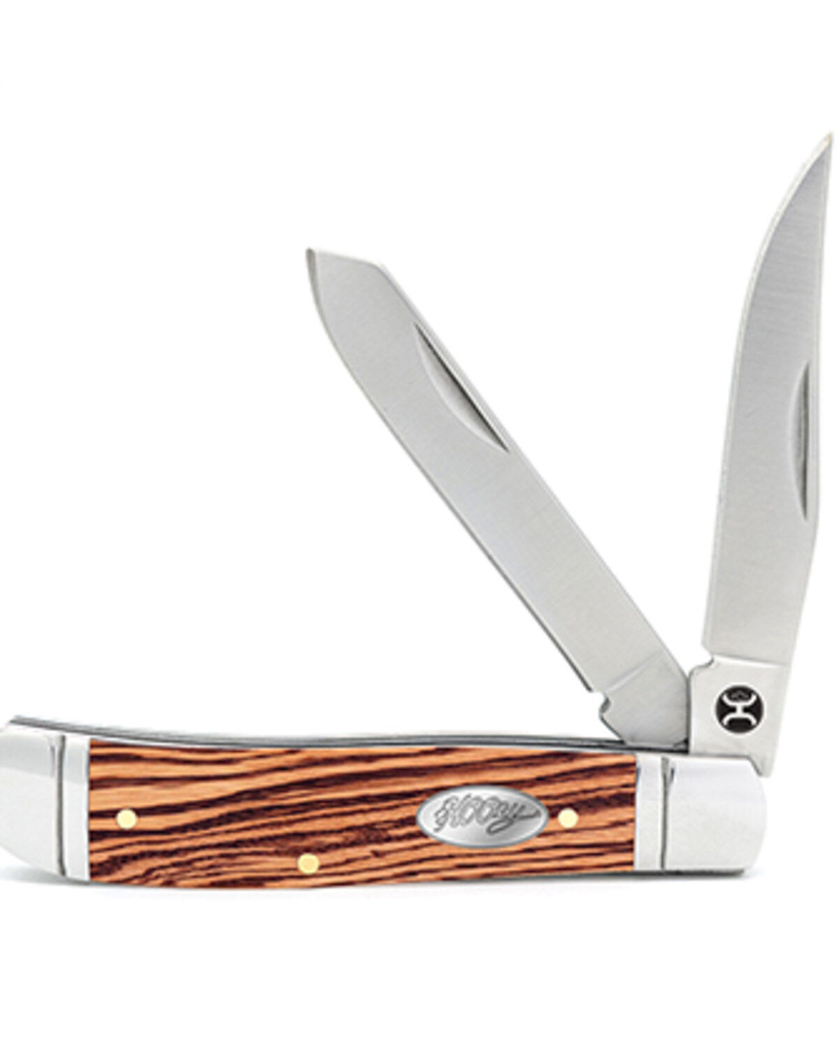 Hooey Small Zebra Wood Trapper Knife