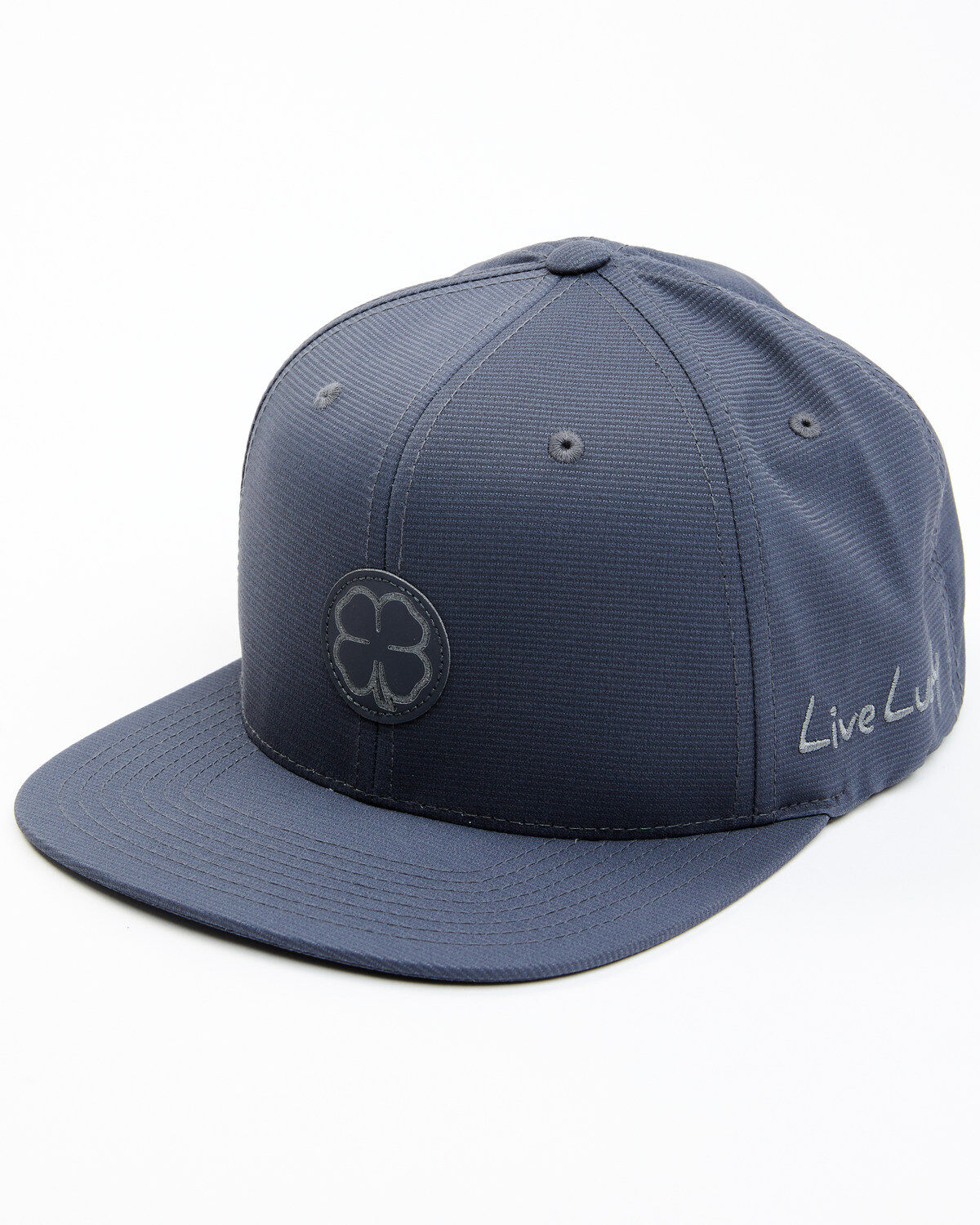Men's Black Clover Round Logo Patch Ball Cap