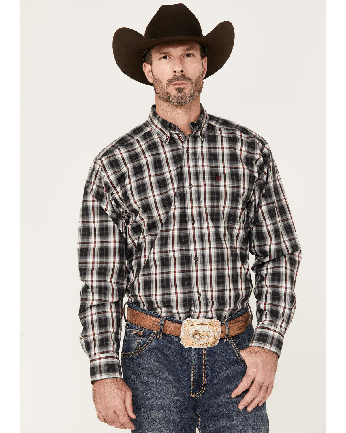 Men's Ariat Pro Series Wilton Classic Fit Long Sleeve Button-Down Shir